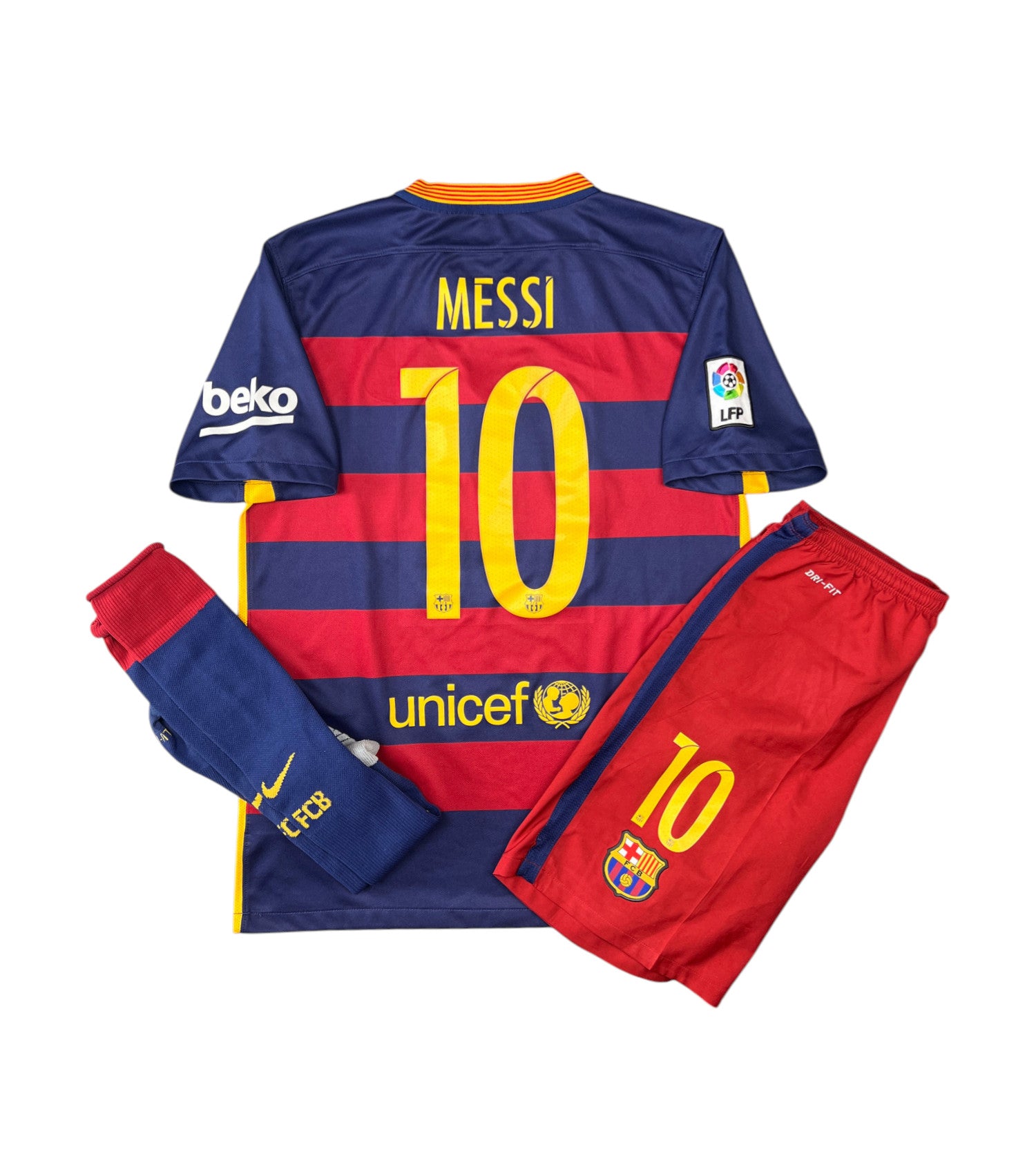 Barcelona 2015-16 "Messi" Heim Trikot + Shorts (M) nike