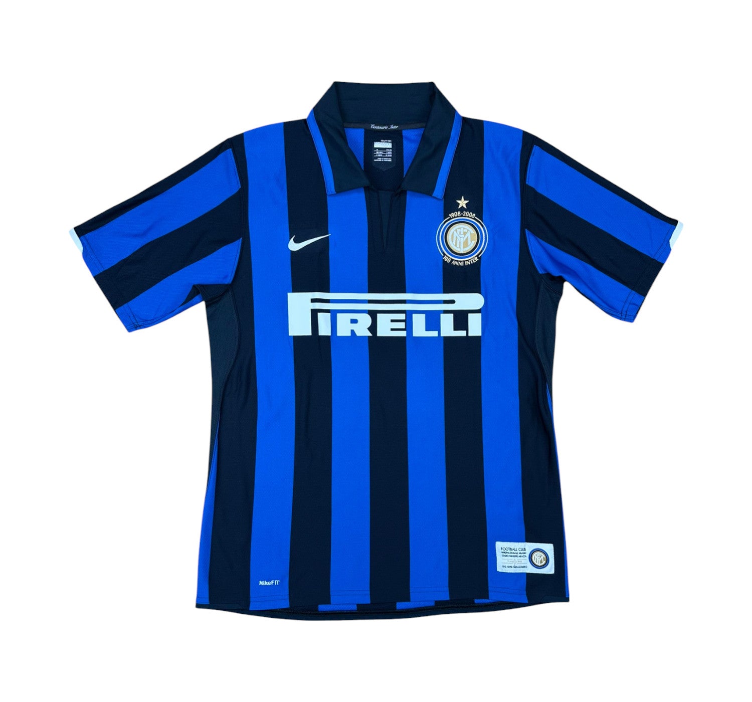 Inter 2007-08 "Ibrahimovic" Heim Trikot M nike *100 Jahre*