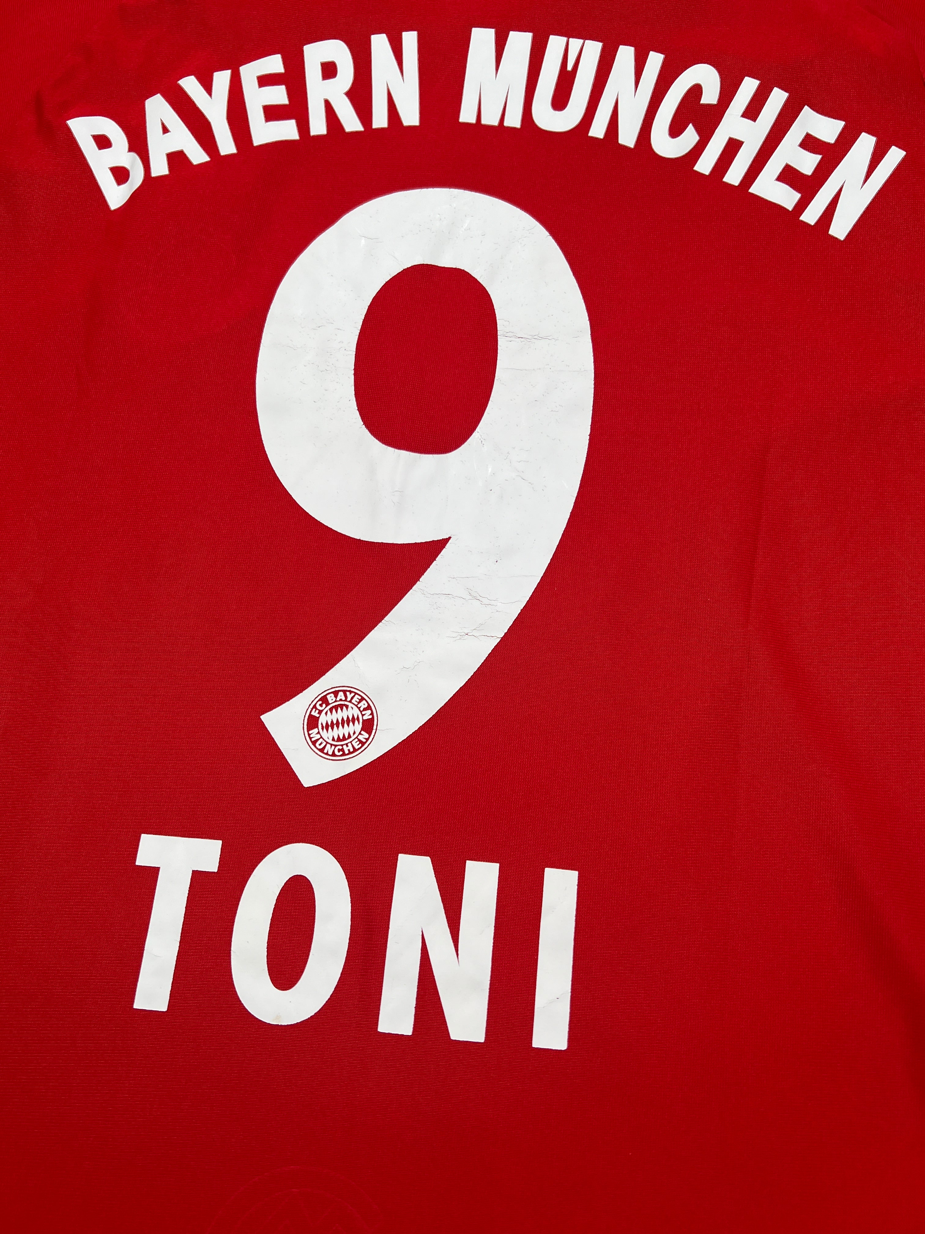 Bayern München 2007-08 "Luca Toni" Heim Trikot Gr.164 (wie S) adidas