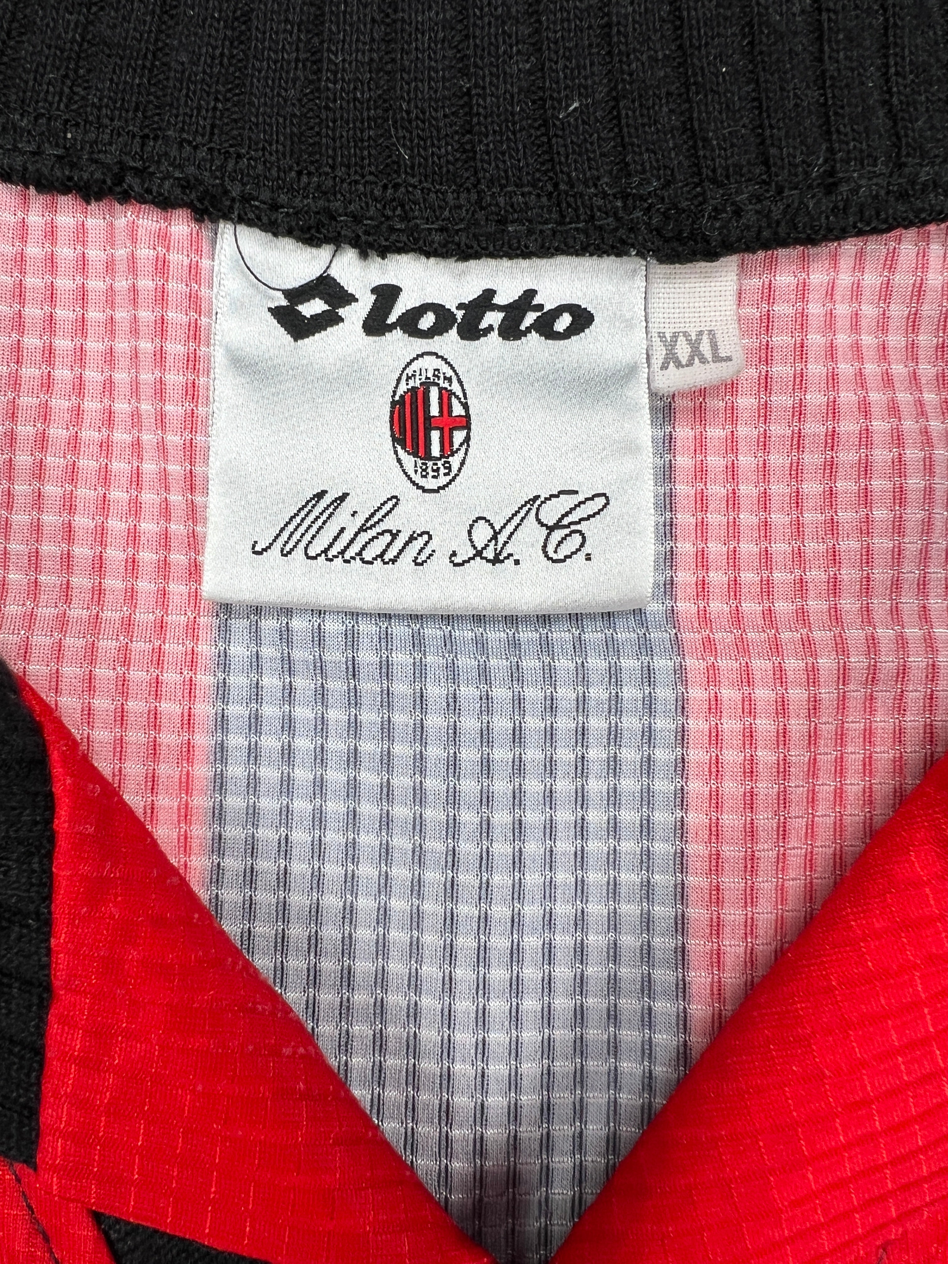 AC Mailand 1997-98 "Maldini" Heim Trikot XXL lotto