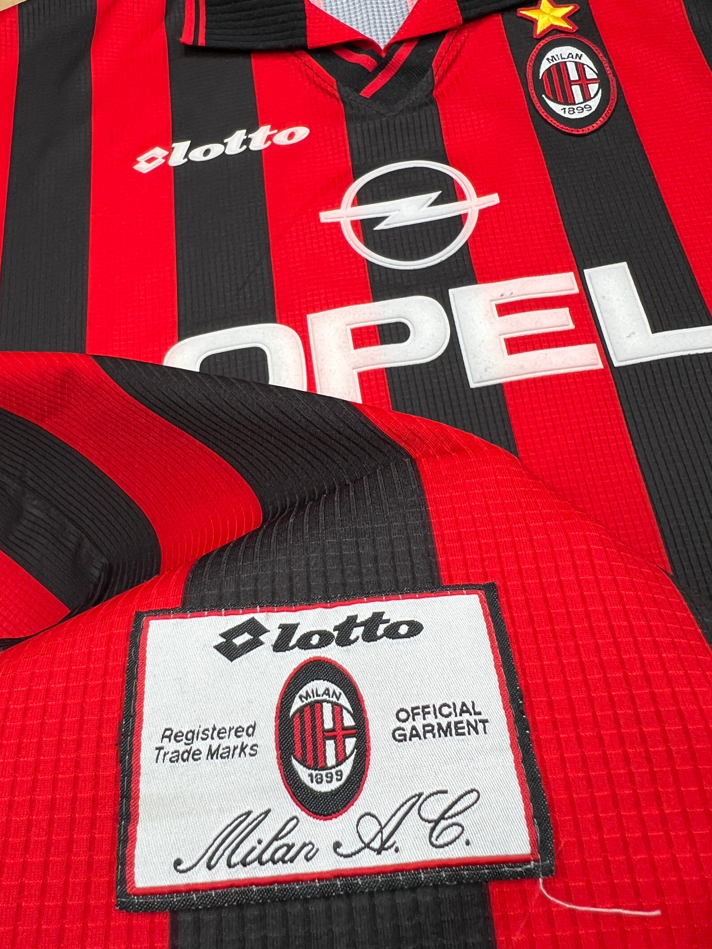 AC Mailand 1997-98 "Maldini" Heim Trikot XXL lotto