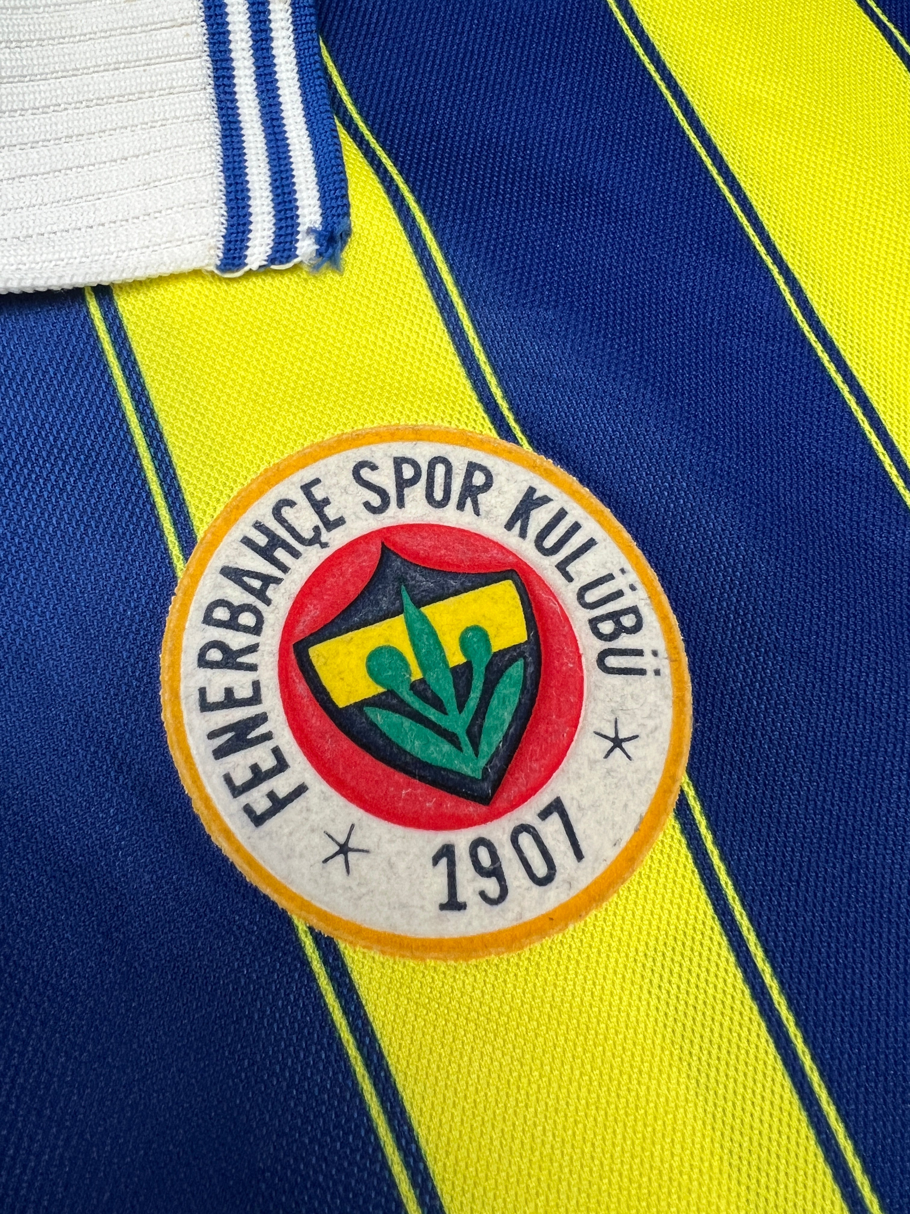 [SPIELGETRAGEN/SPIELVORBEREITET] Fenerbahce 1997-98 Heim Trikot (XL) adidas