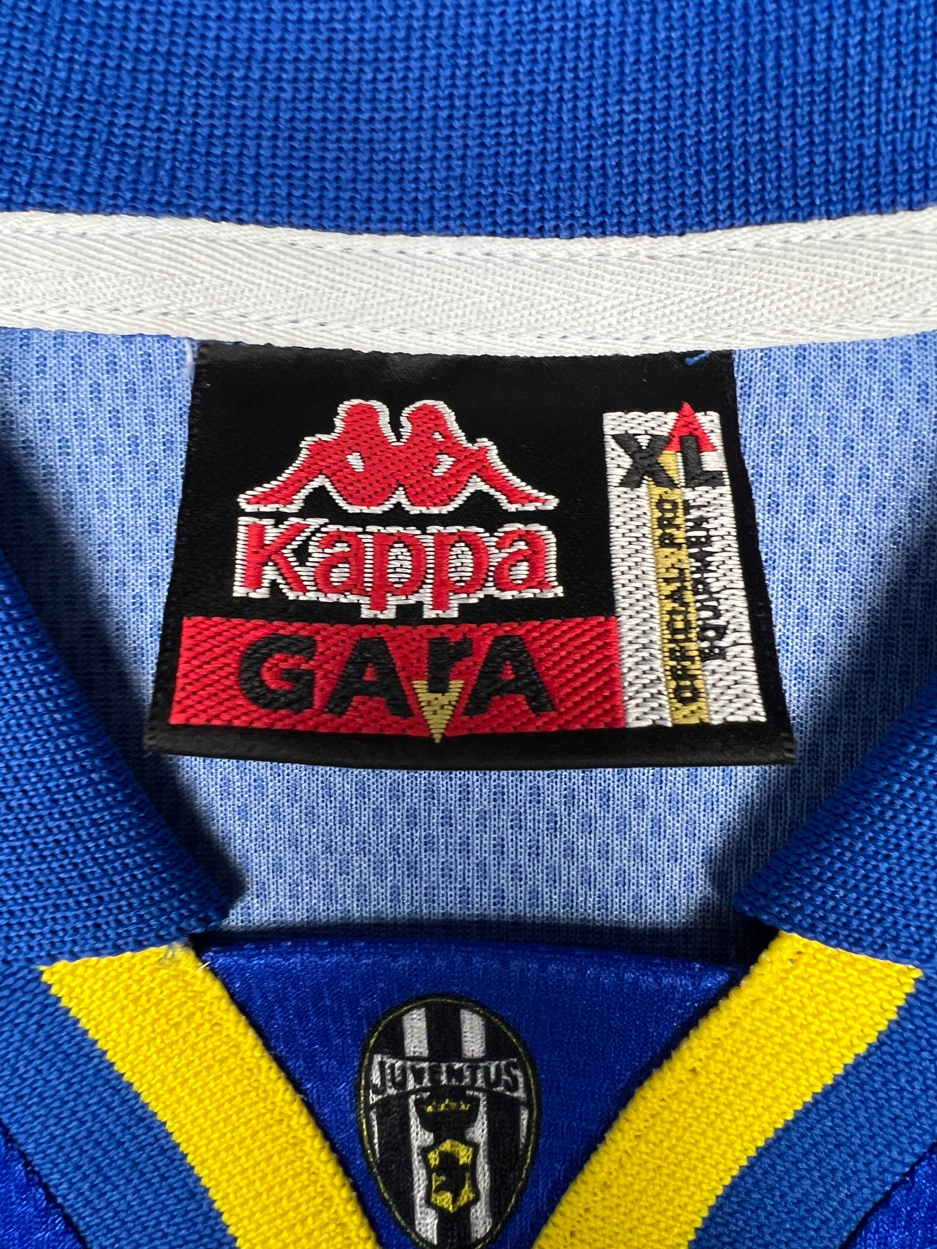 [SPIELGETRAGEN/SPIELVORBEREITET] Juventus 1996-97 "Amoruso" Auswärts Trikot (XL) kappa