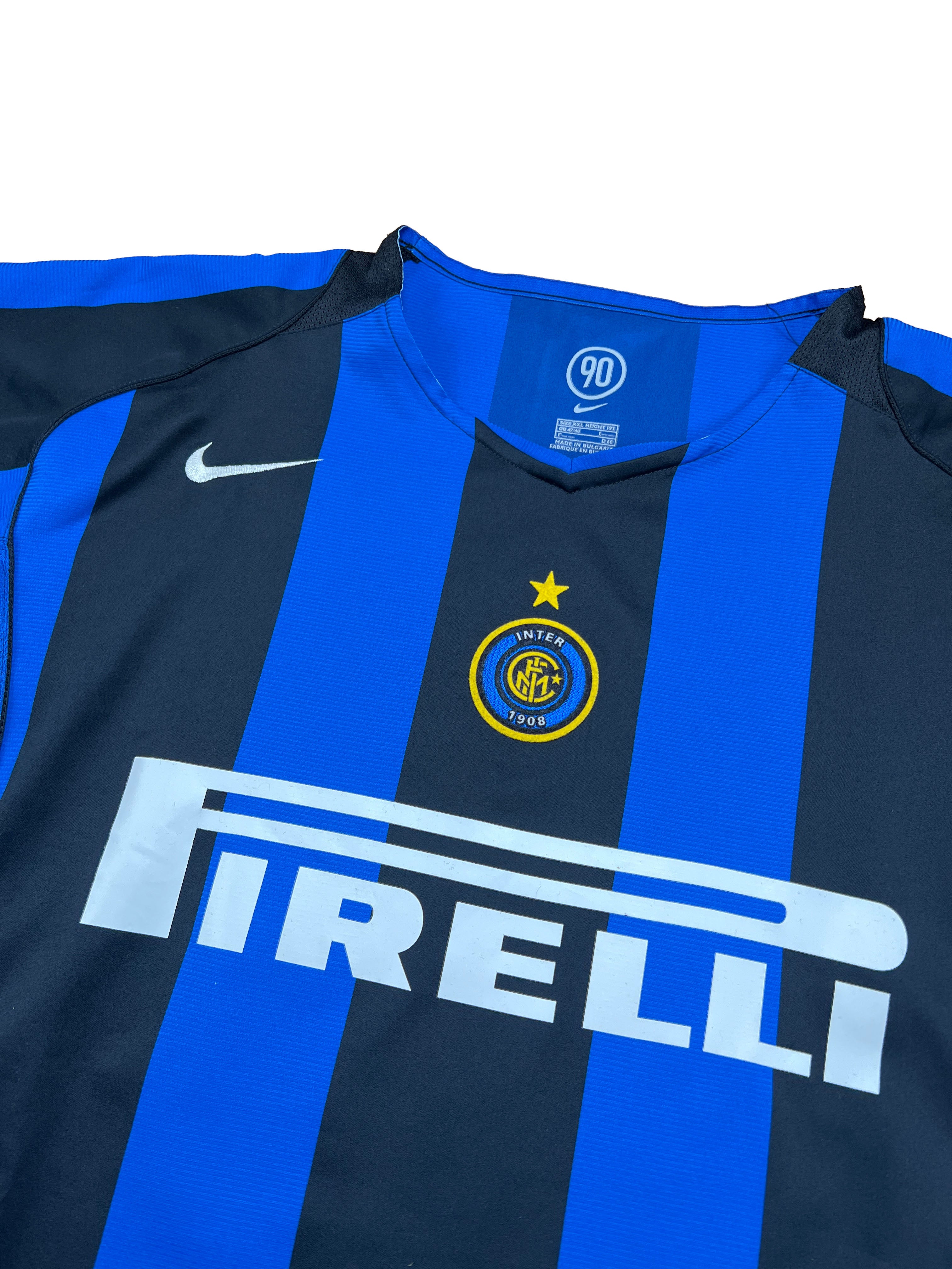 Inter Mailand 2004-05 "Adriano" Heim Trikot XXL nike total 90