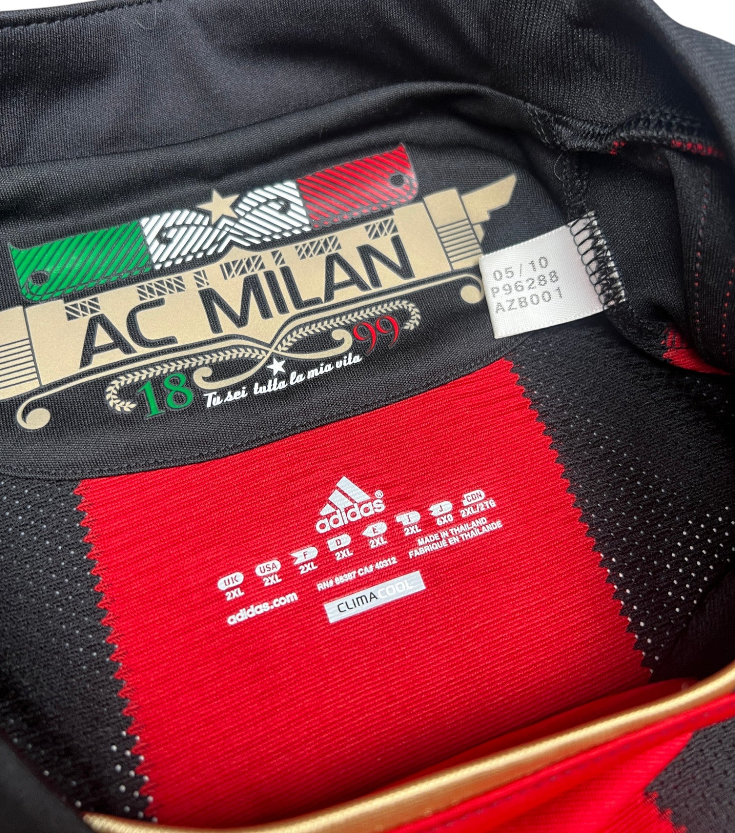 AC Mailand 2010-11 "Ibrahimovic" Heim Trikot (XXL) adidas