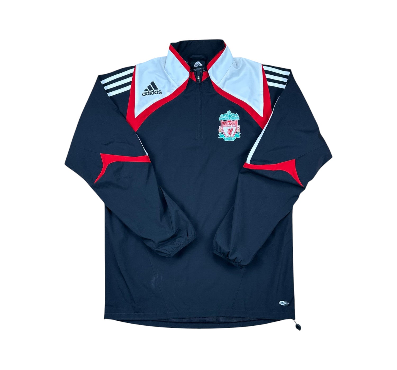 Liverpool 2007-08 1/4 Zip Trainingsjacke L adidas