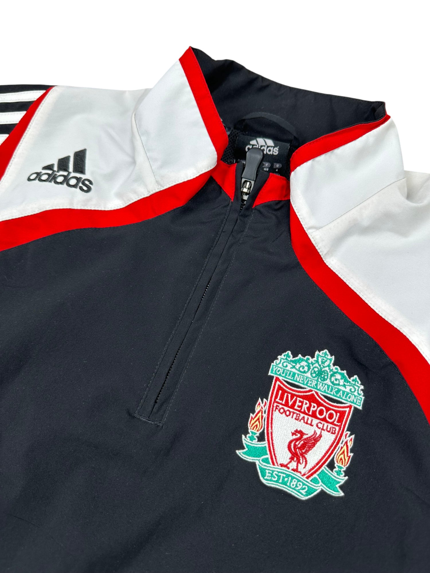 Liverpool 2007-08 1/4 Zip Trainingsjacke L adidas