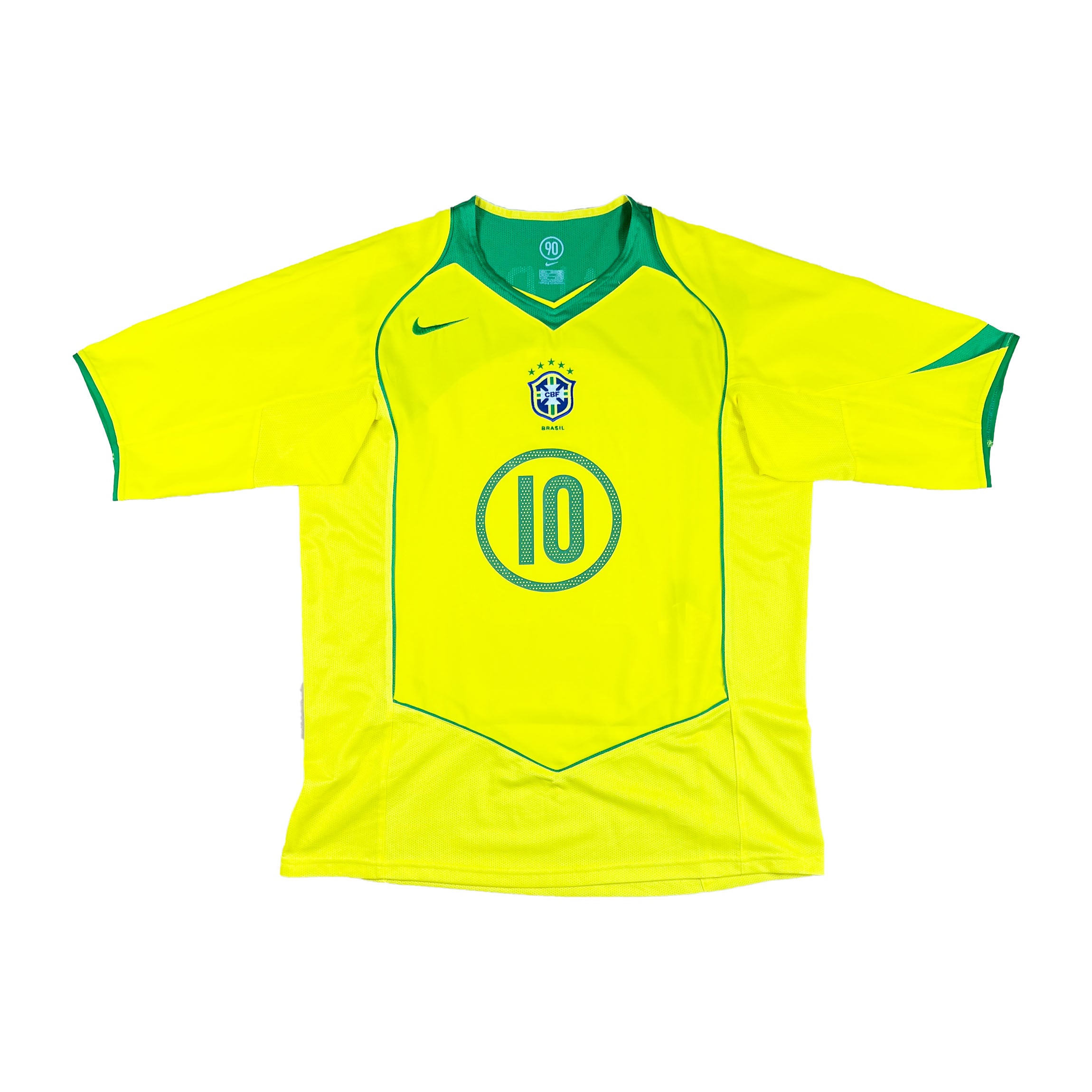 Brasilien 2004 "Ronaldinho" Heim Trikot "L" Nike Total 90