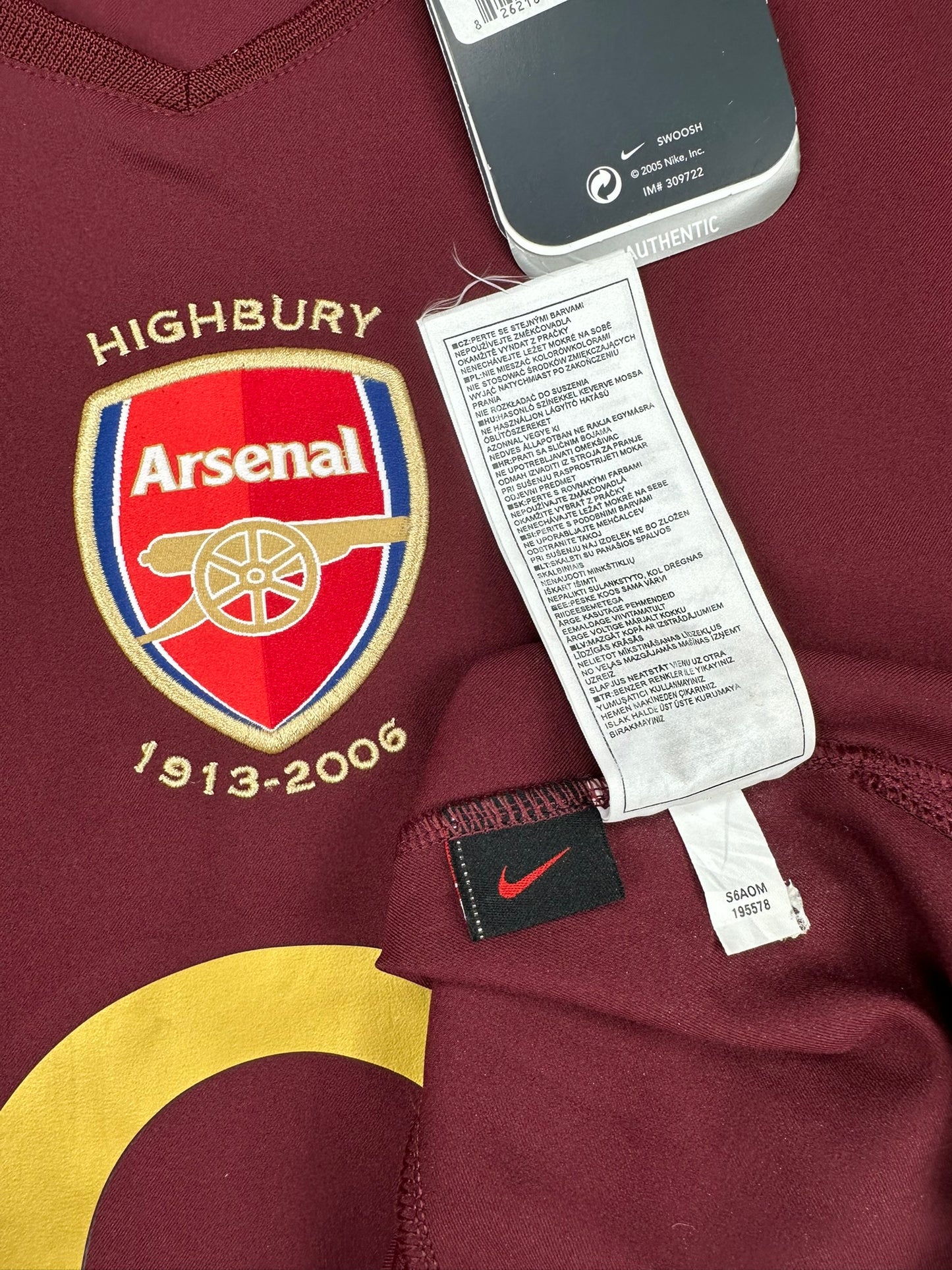 Arsenal 2005-06 "Henry" Heim Trikot XL *Highbury* nike