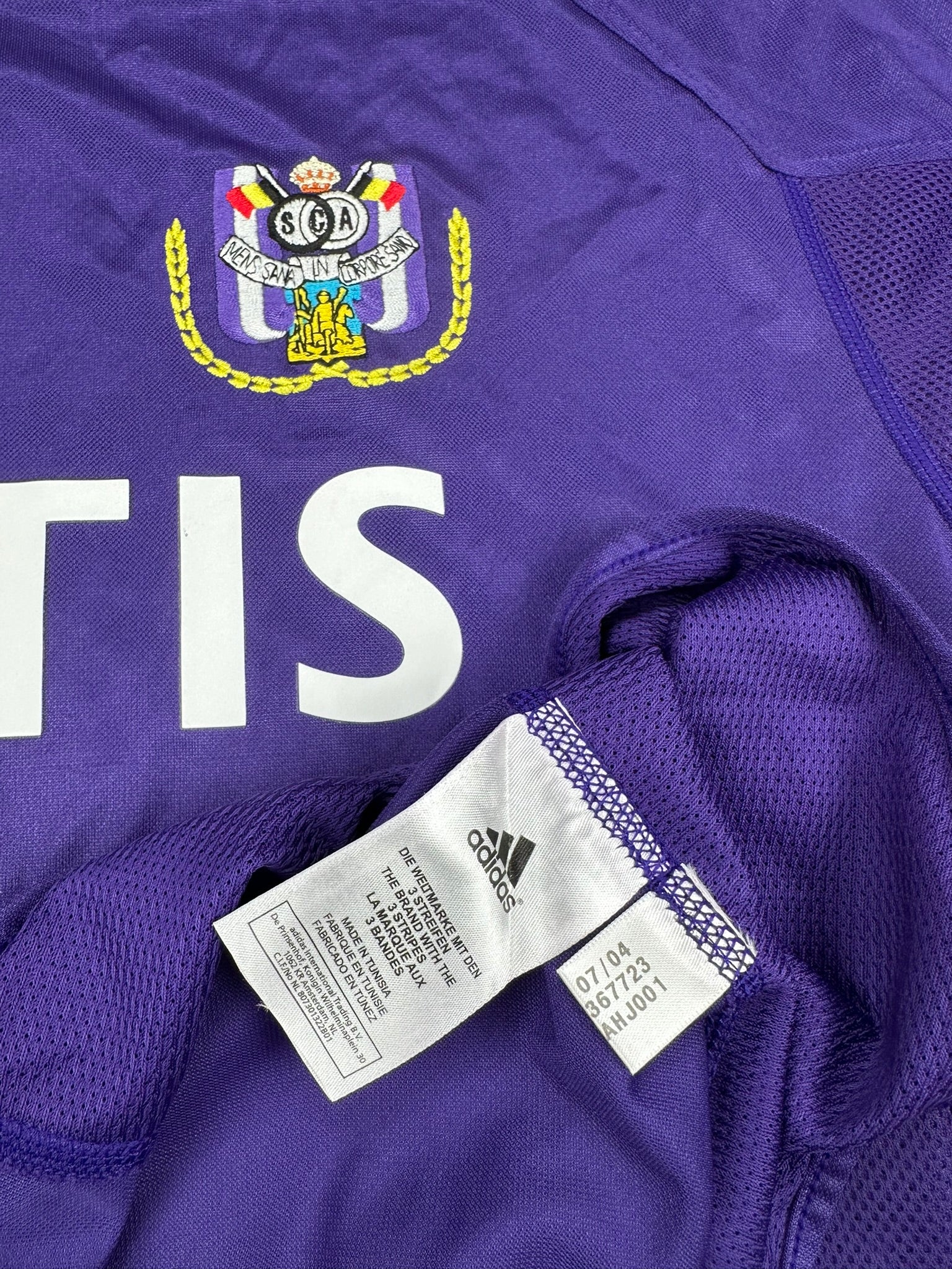 RSC Anderlecht 2004-05 "Kompany" Auswärts Trikot L adidas