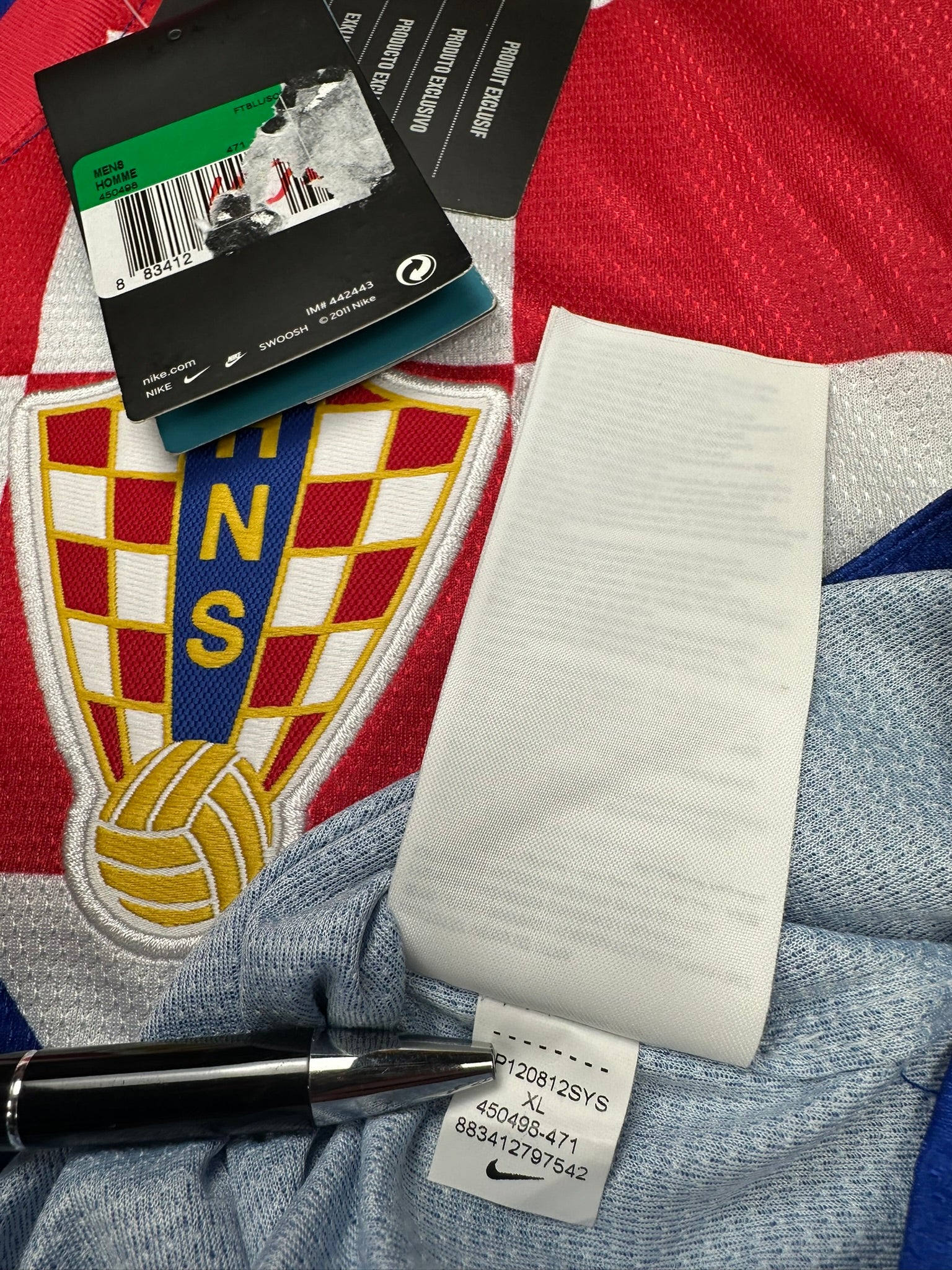 Kroatien 2012 Auswärts Trikot XXL nike