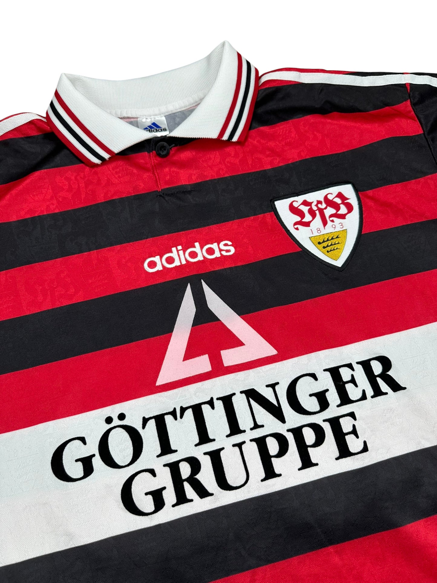 VfB Stuttgart 1997-98 "Poschner" Auswärts Trikot XL adidas *Spielertrikot*