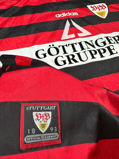 VfB Stuttgart 1997-98 "Poschner" Auswärts Trikot XL adidas *Spielertrikot*