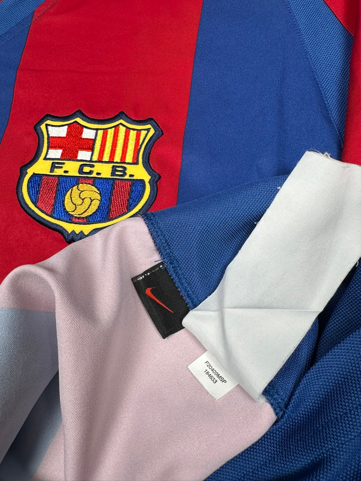 Barcelona 2002-03 "Saviola" Heim Trikot XL nike