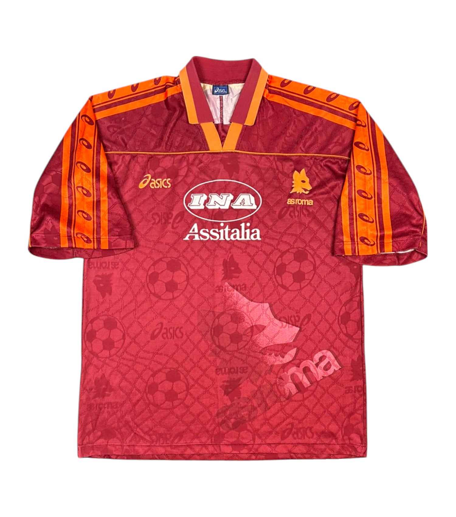 AS Rom 1995-96 Heim Trikot XL asics