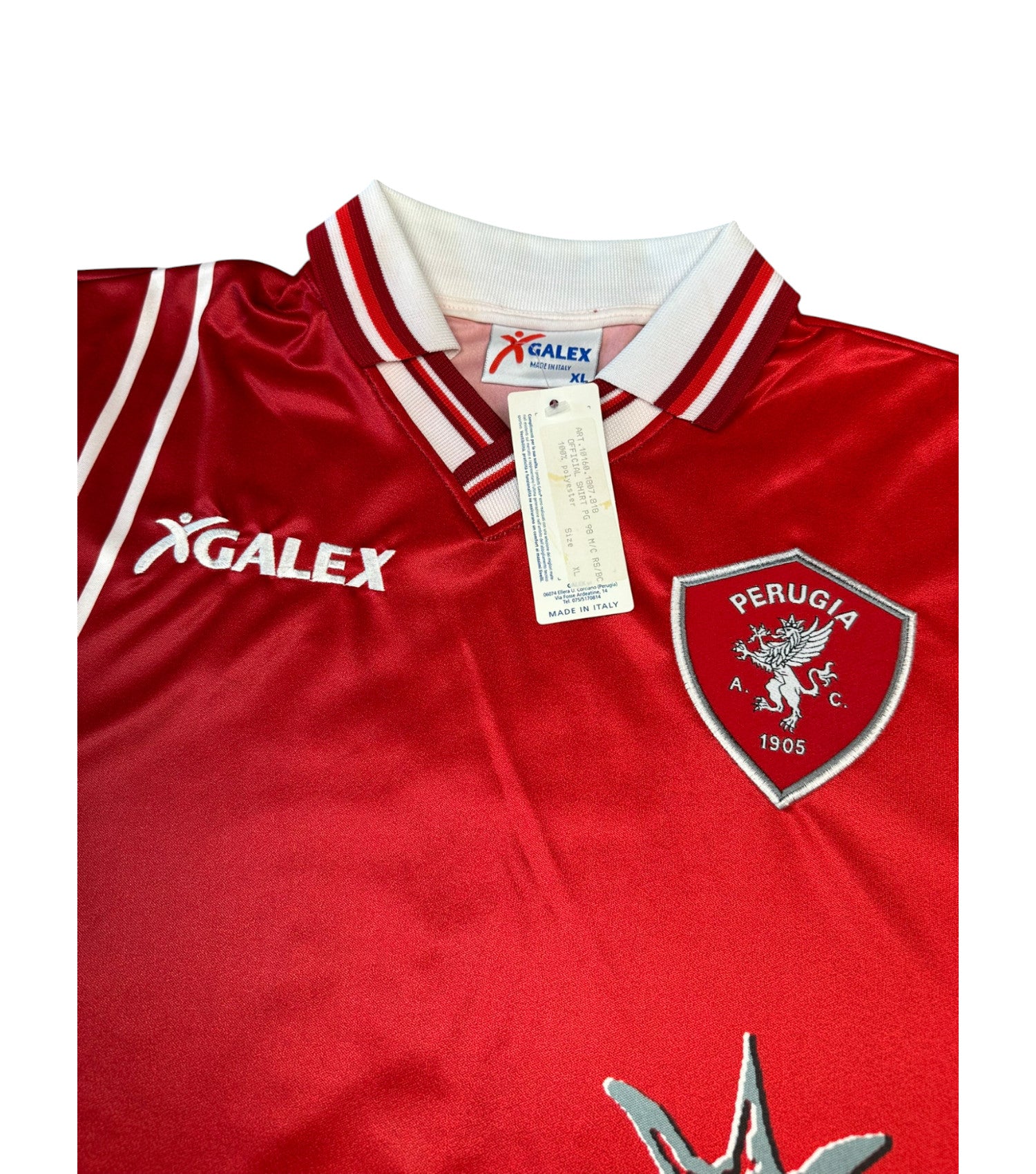 Perugia 1998-99 "Nakata" Heim Trikot XL galex