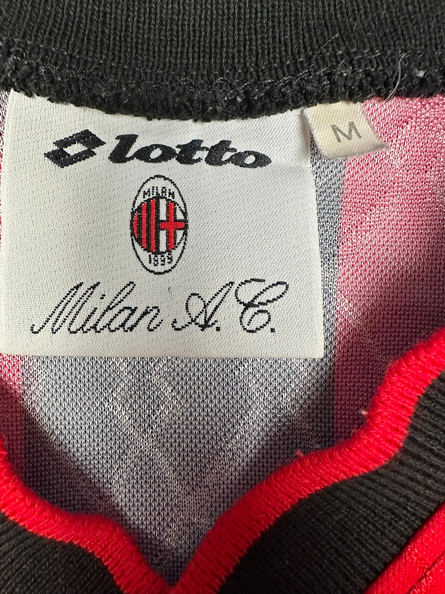 AC Mailand 1995-96 "Weah" Heim Trikot M lotto