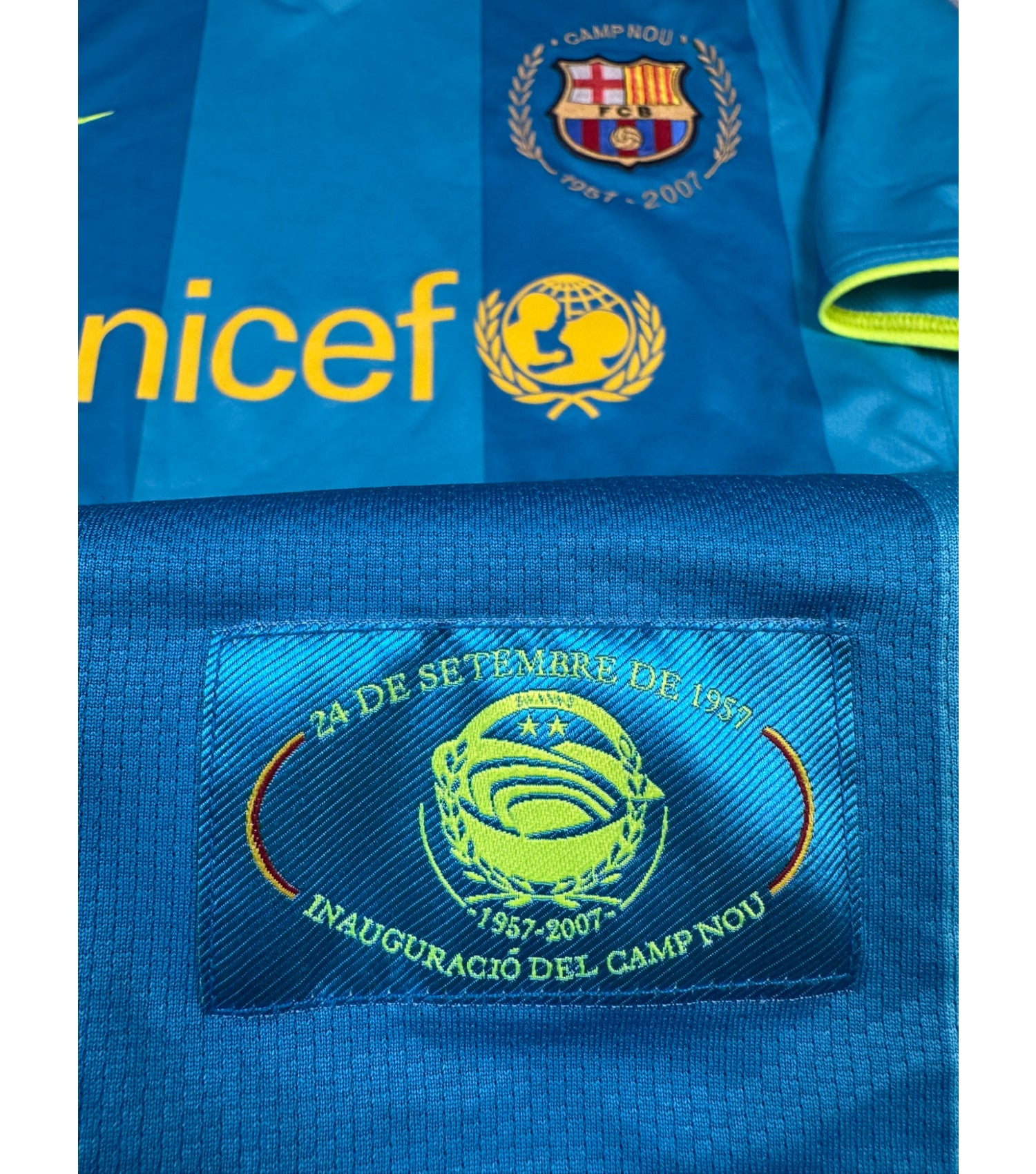 Barcelona 2007-08 Auswärts Trikot M nike