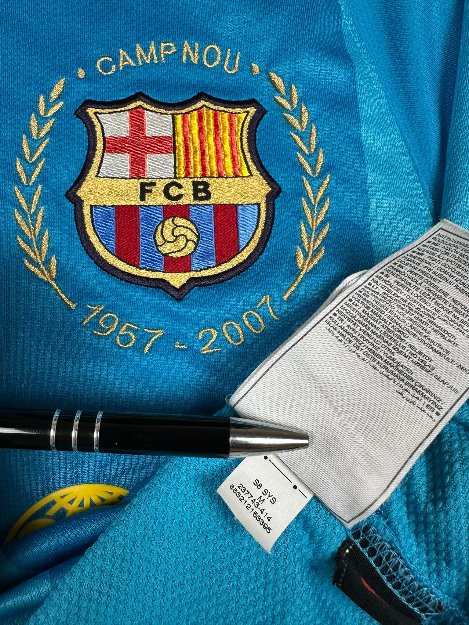 Barcelona 2007-08 Auswärts Trikot M nike