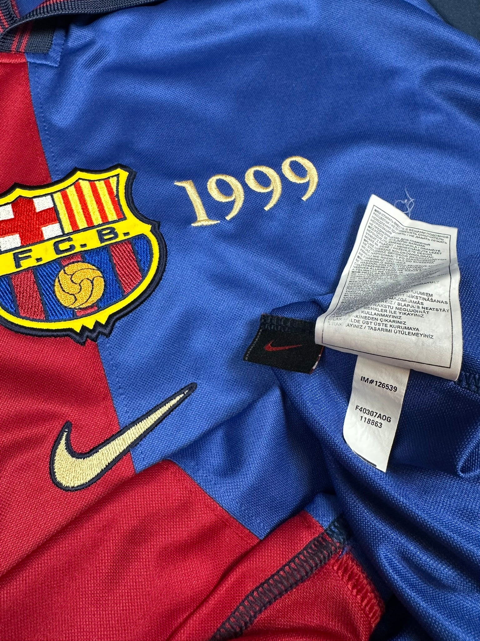 Barcelona 1999-00 Heim Trikot XL nike *100 Jahre*