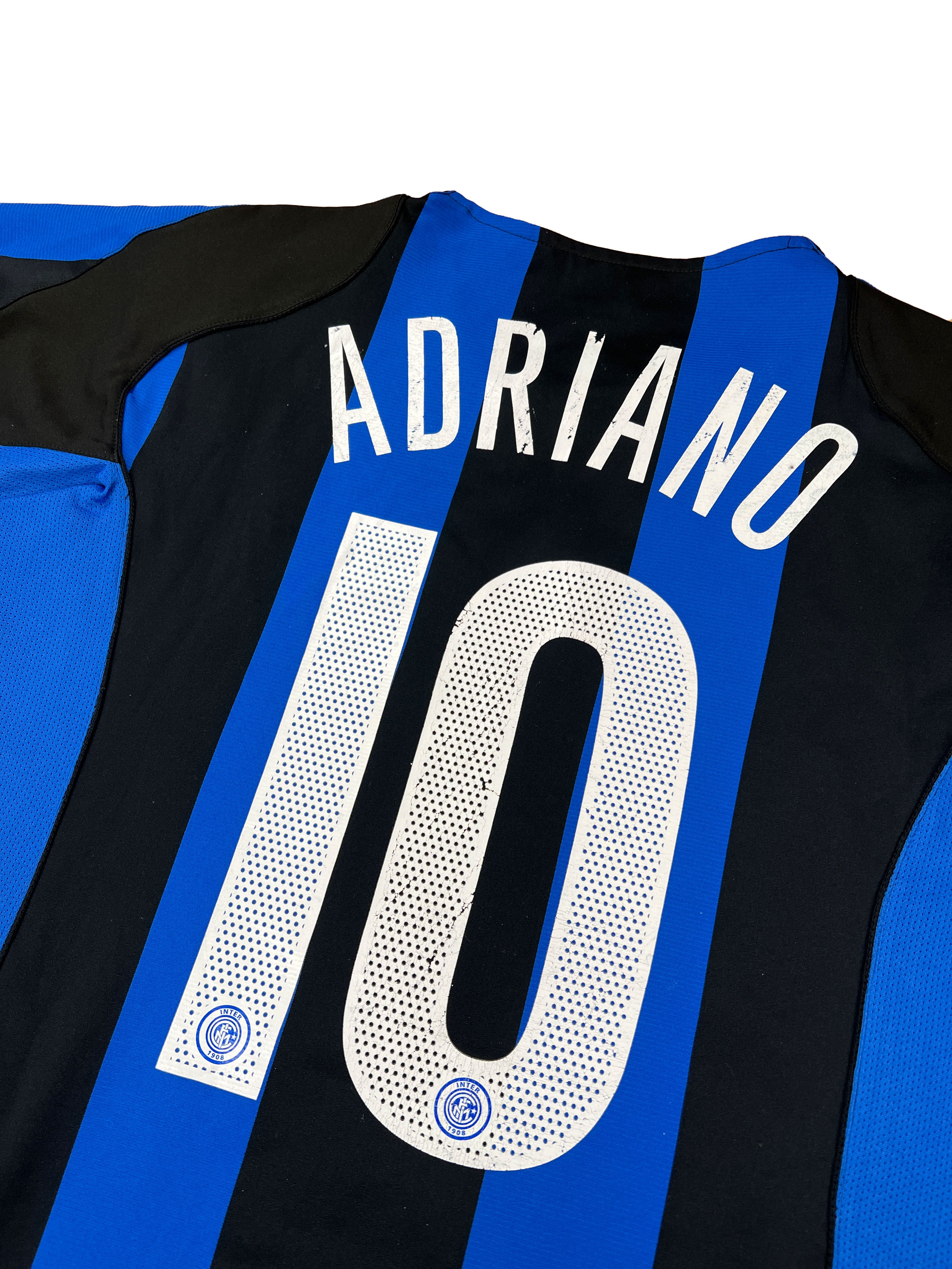 Inter Mailand 2004-05 "Adriano" Heim Trikot L nike total 90