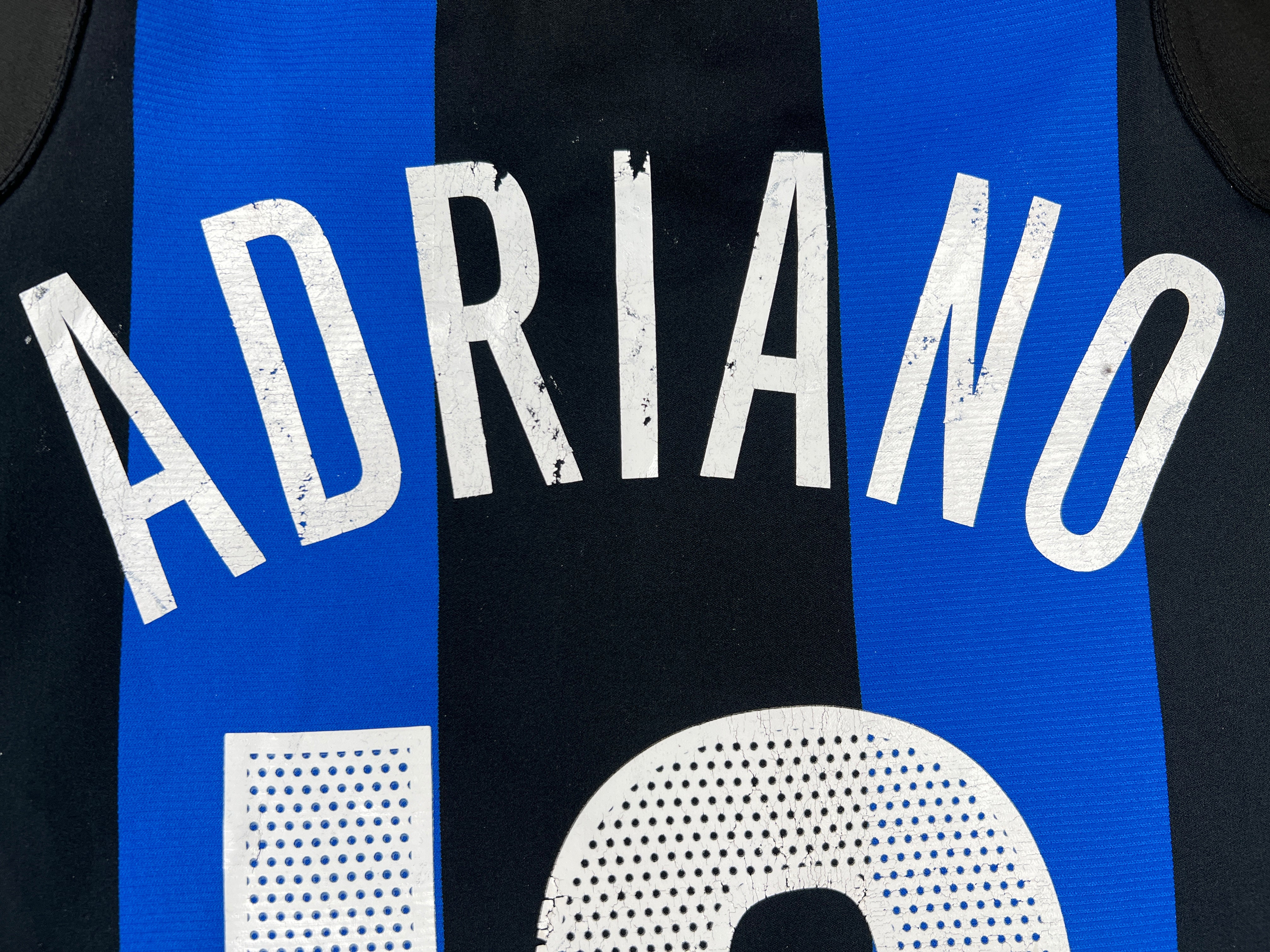 Inter Mailand 2004-05 "Adriano" Heim Trikot L nike total 90