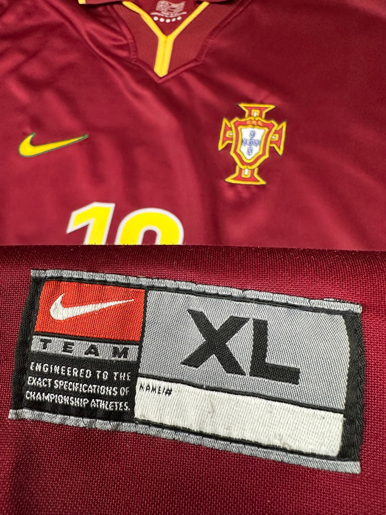 Portugal 1998-00 "Rui Costa" Heim Trikot XL nike