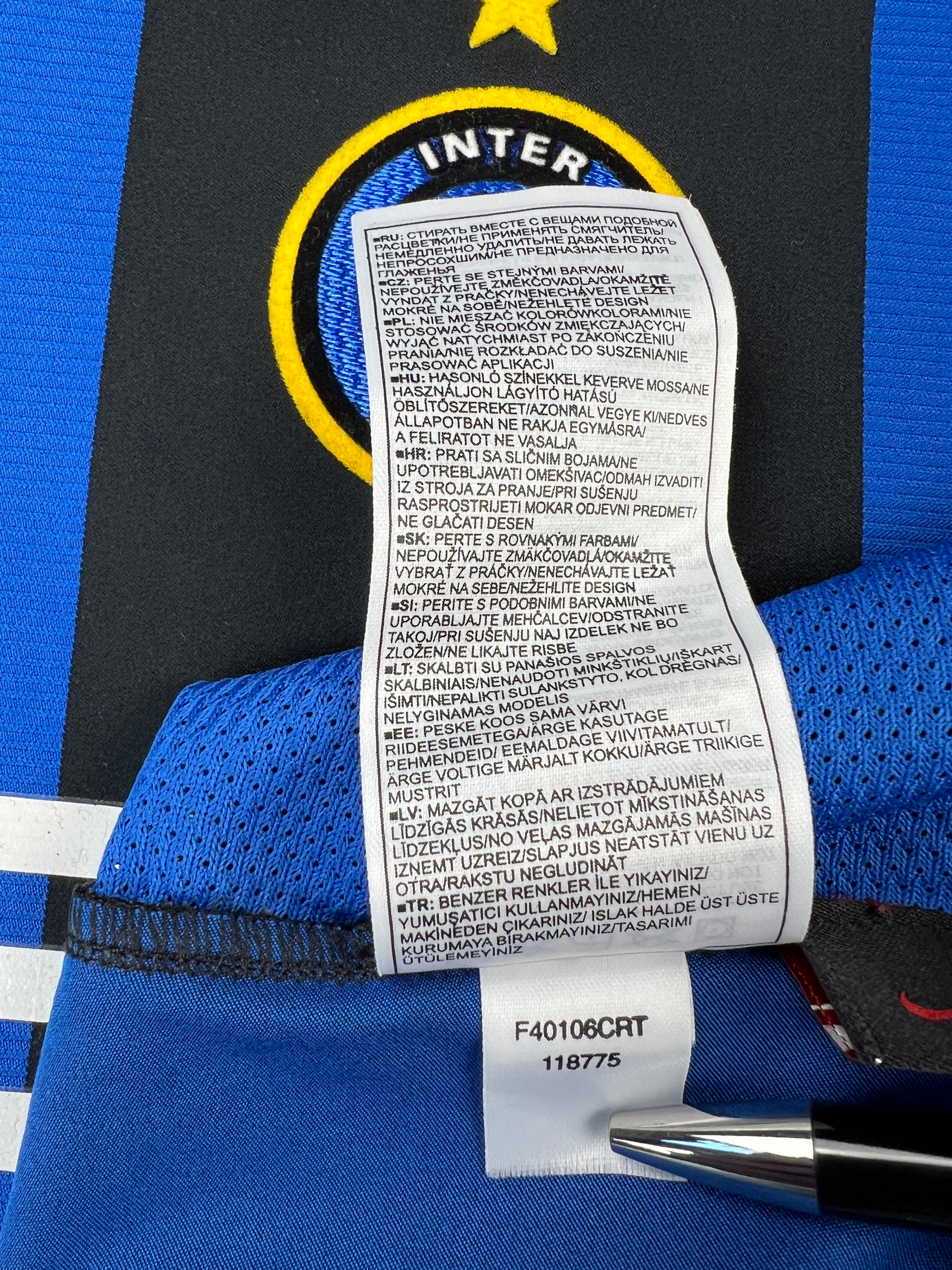 Inter Mailand 2004-05 "Adriano" Heim Trikot L nike total 90