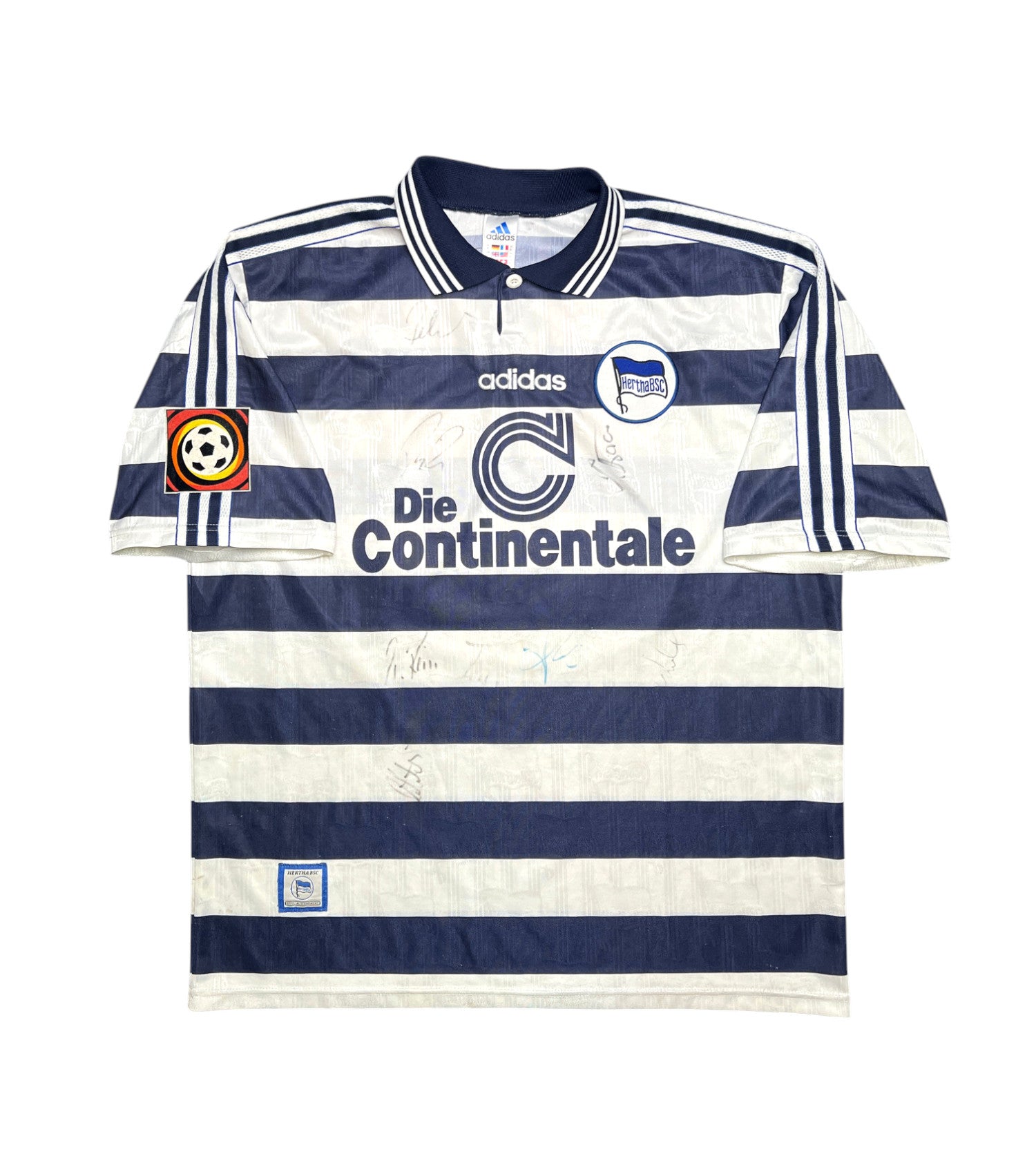 Hertha BSC 1998-99 "Preetz" Heim Trikot (XL) adidas