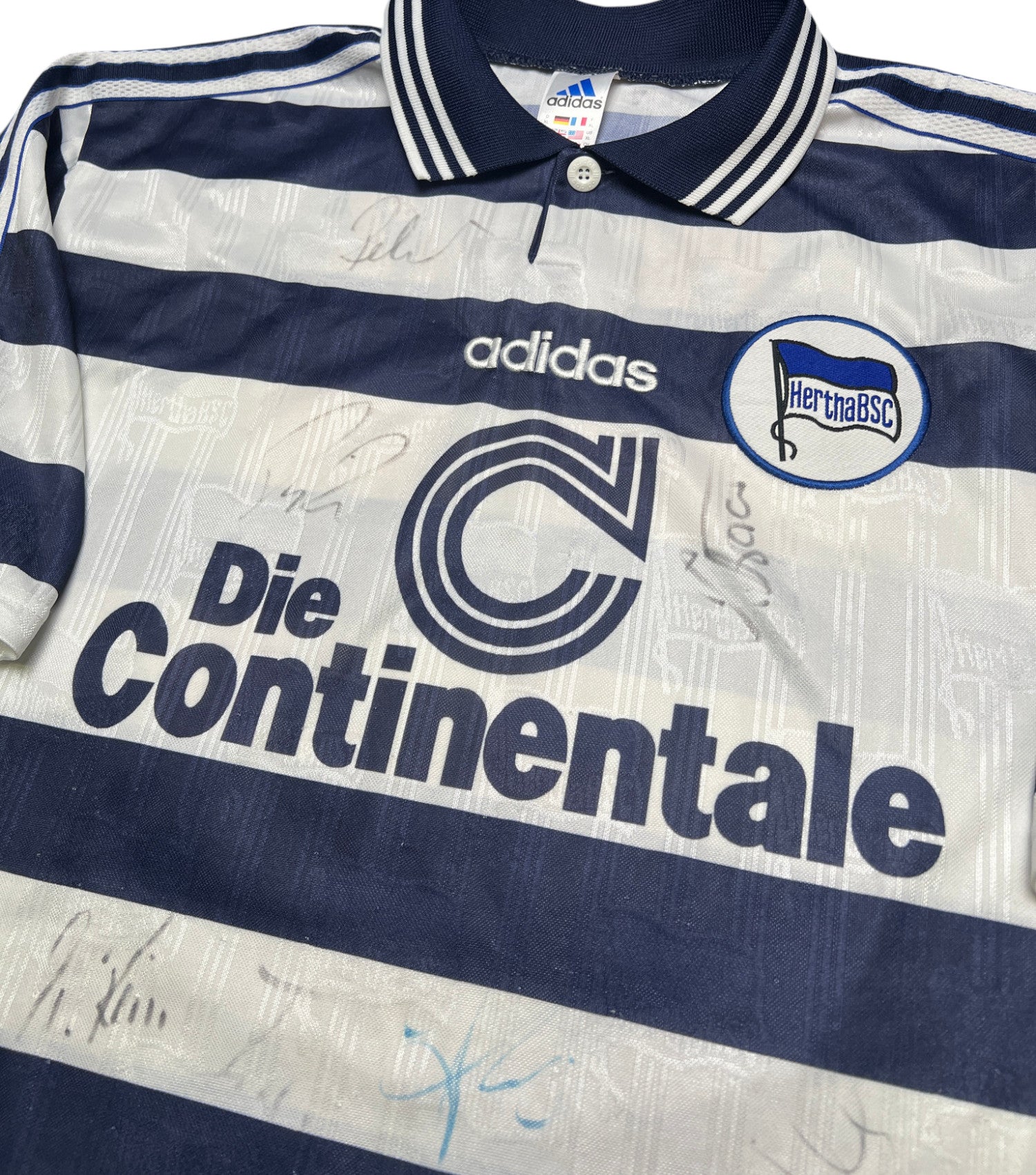 Hertha BSC 1998-99 "Preetz" Heim Trikot (XL) adidas