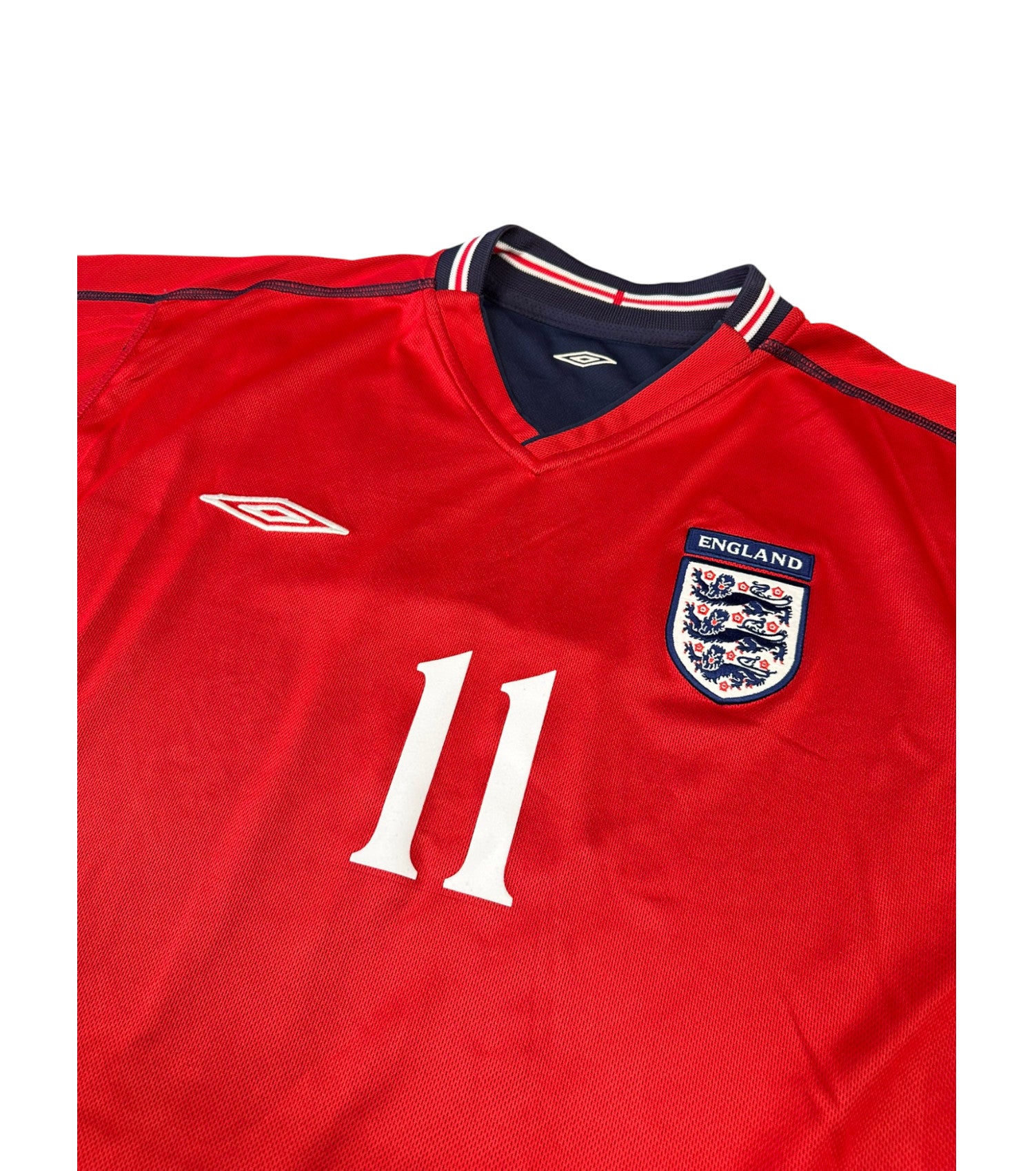England 2002-04 "Heskey" Auswärts Trikot umbro