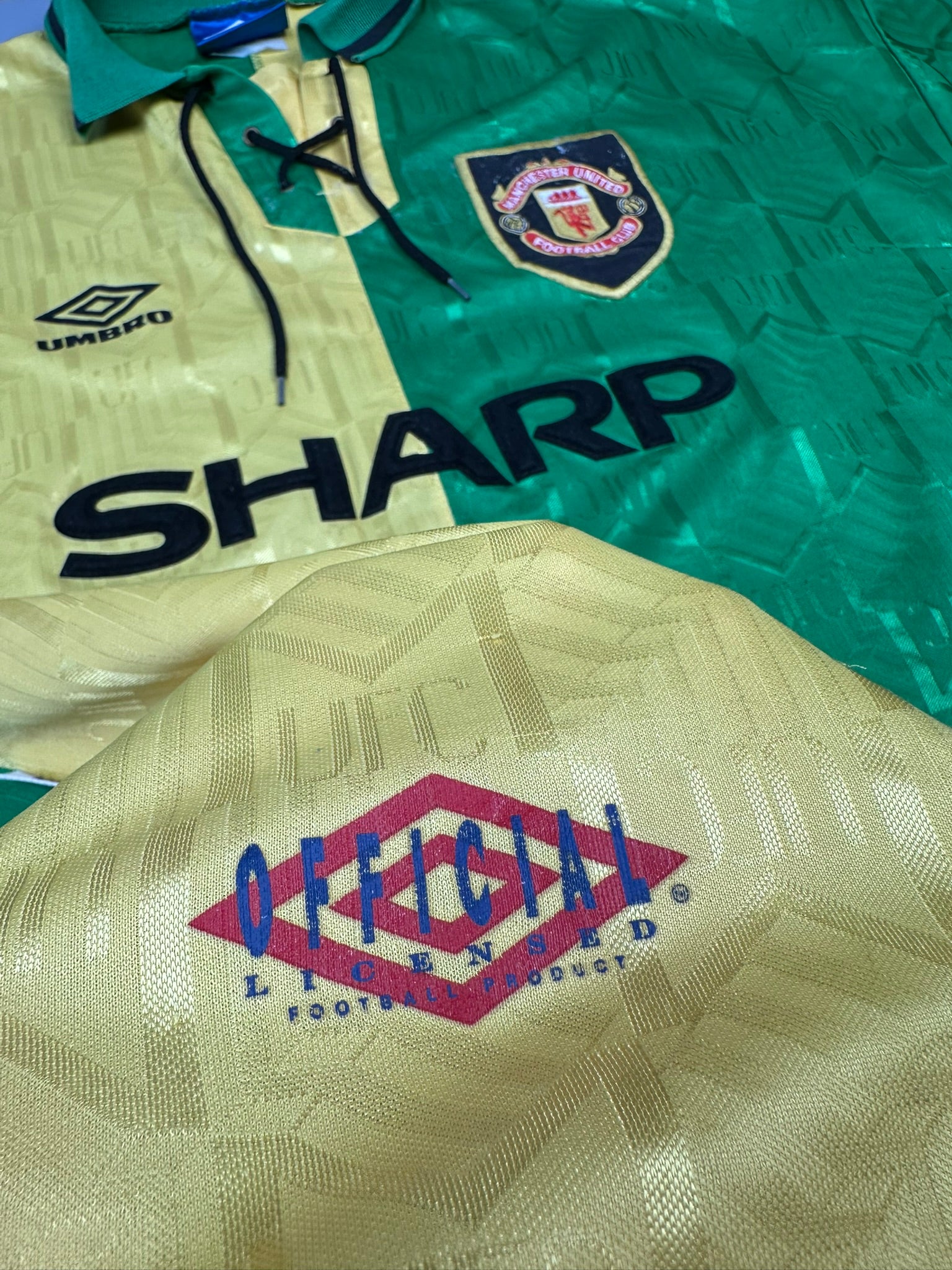Manchester United 1992-94 "Cantona" Drittes Trikot XL umbro