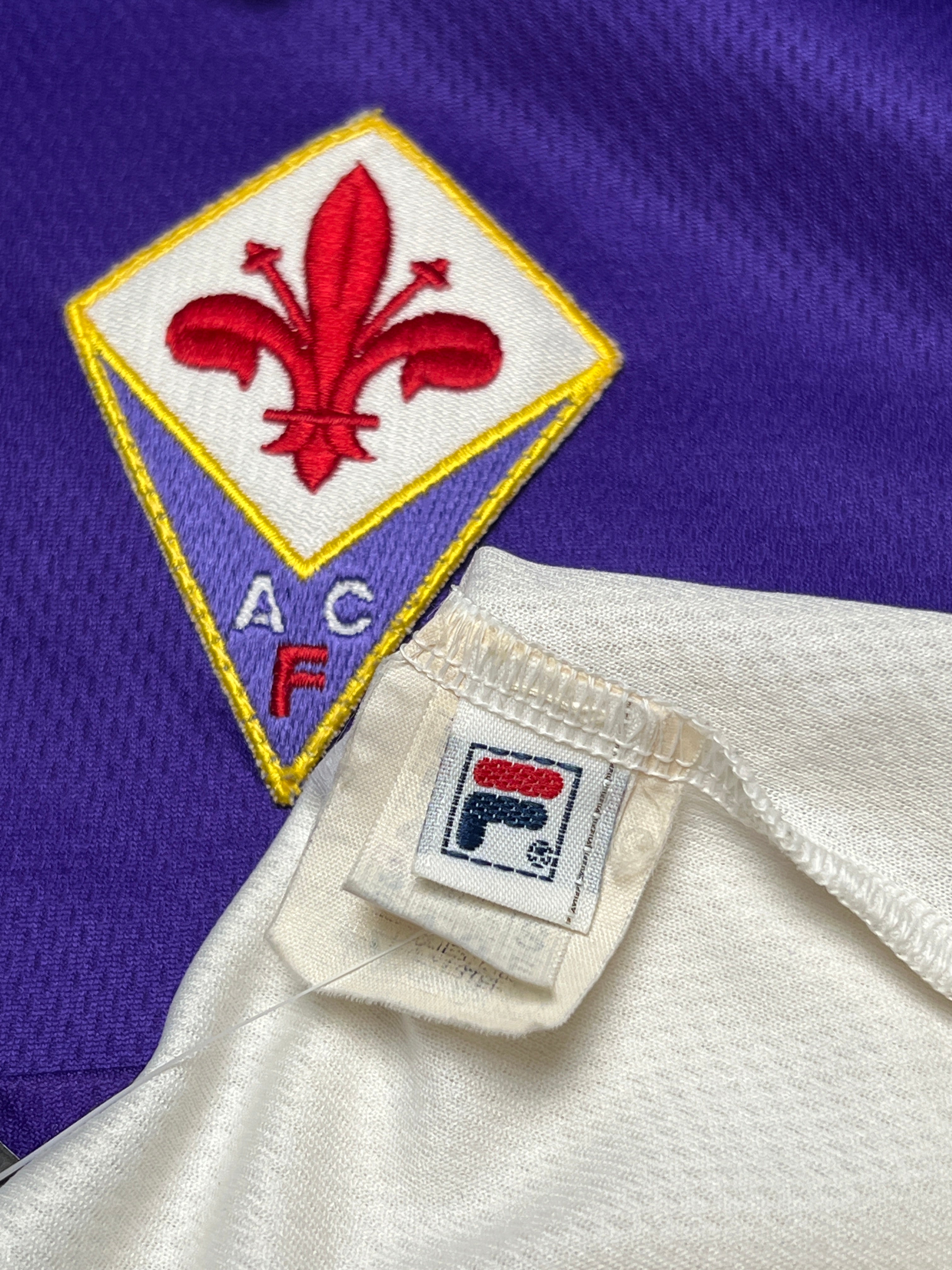 AC Florenz 1999-00 "Batistuta" Heim Trikot (XL) FILA