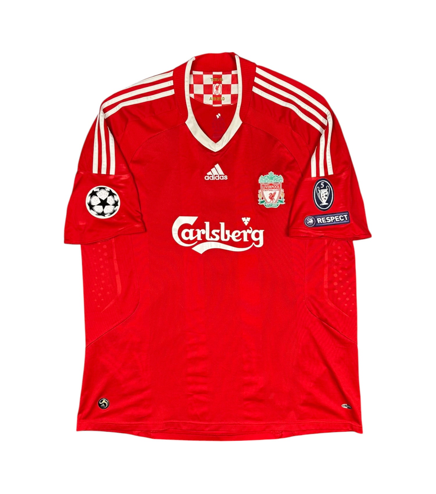 Liverpool 2008-10 "Gerrard" Heim Trikot XXL adidas