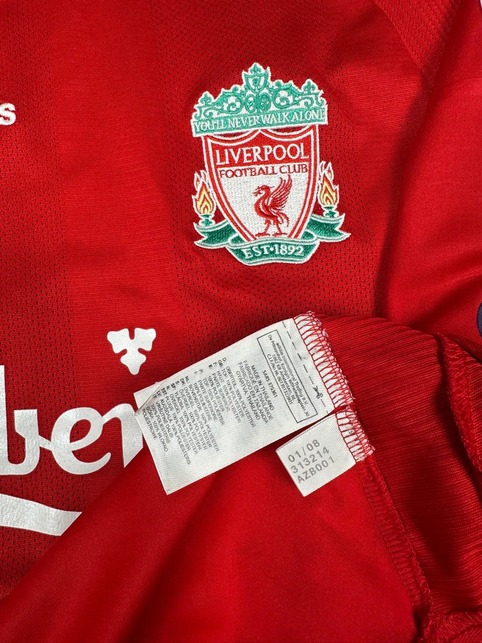 Liverpool 2008-10 "Gerrard" Heim Trikot XXL adidas