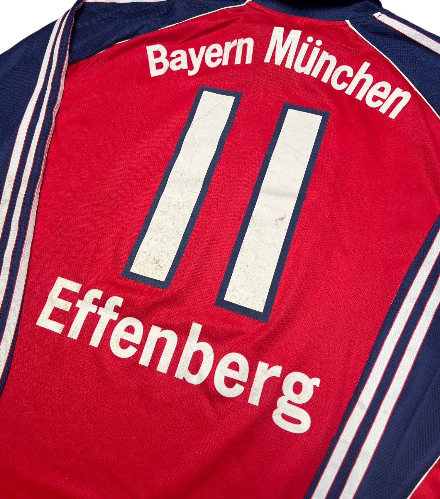 [SPIELGETRAGEN/SPIELVORBEREITET] Bayern München 1999-01 "Effenberg" Heim Trikot XL adidas