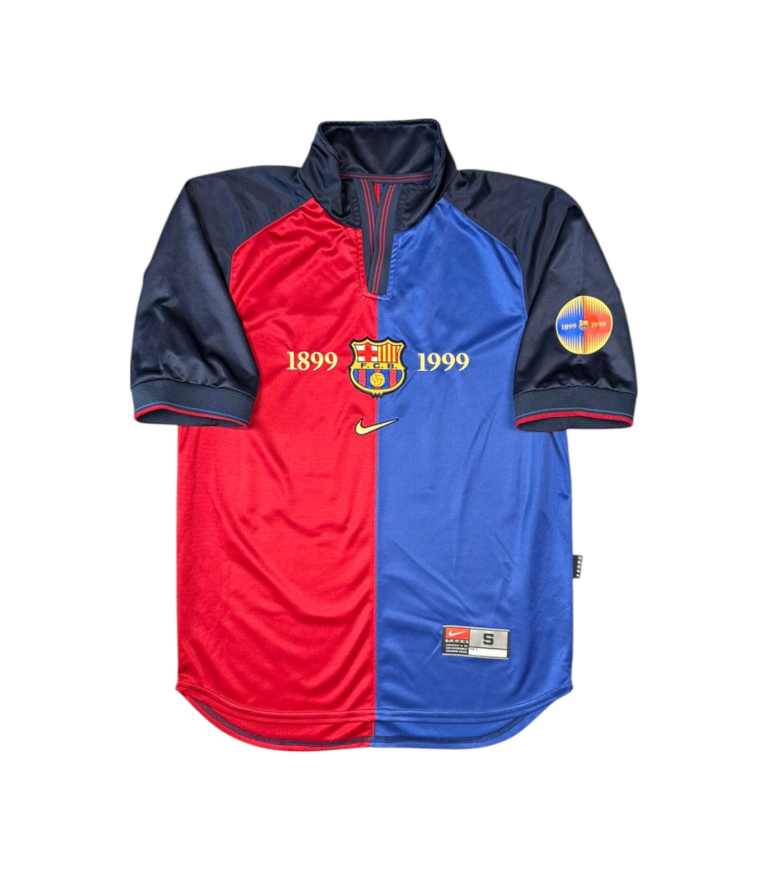 Barcelona 1999-00 "Rivaldo" Heim Trikot S nike *100 Jahre*