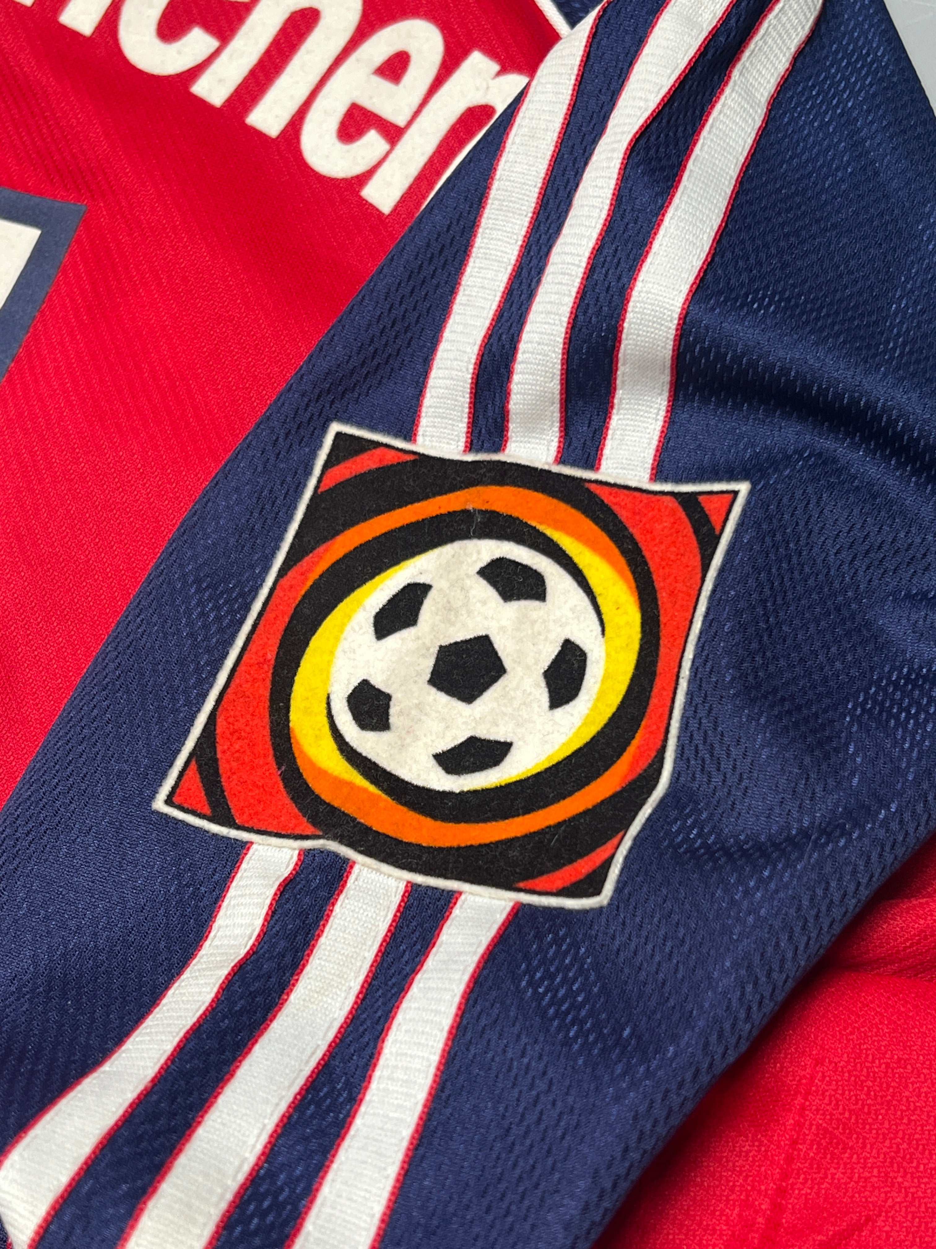 [SPIELGETRAGEN/SPIELVORBEREITET] Bayern München 1999-01 "Effenberg" Heim Trikot XL adidas