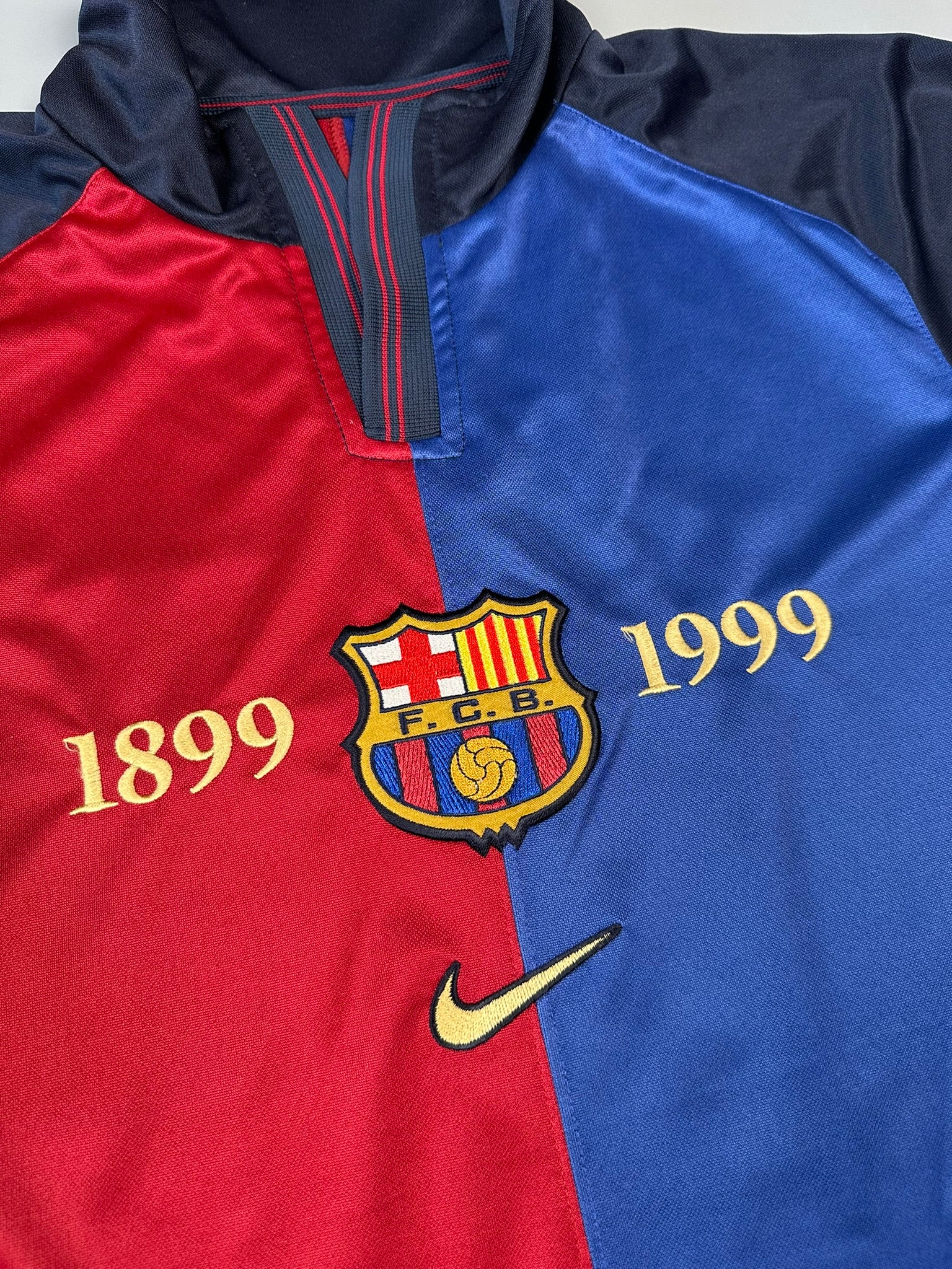 Barcelona 1999-00 "Rivaldo" Heim Trikot S nike *100 Jahre*
