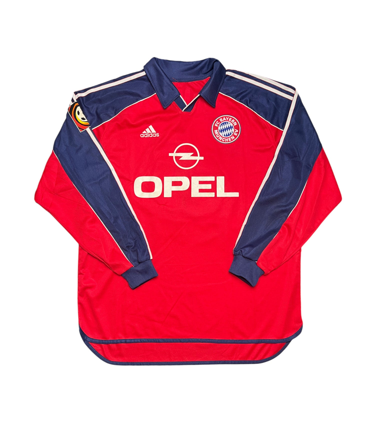 [SPIELGETRAGEN/SPIELVORBEREITET] Bayern München 1999-01 "Effenberg" Heim Trikot XL adidas