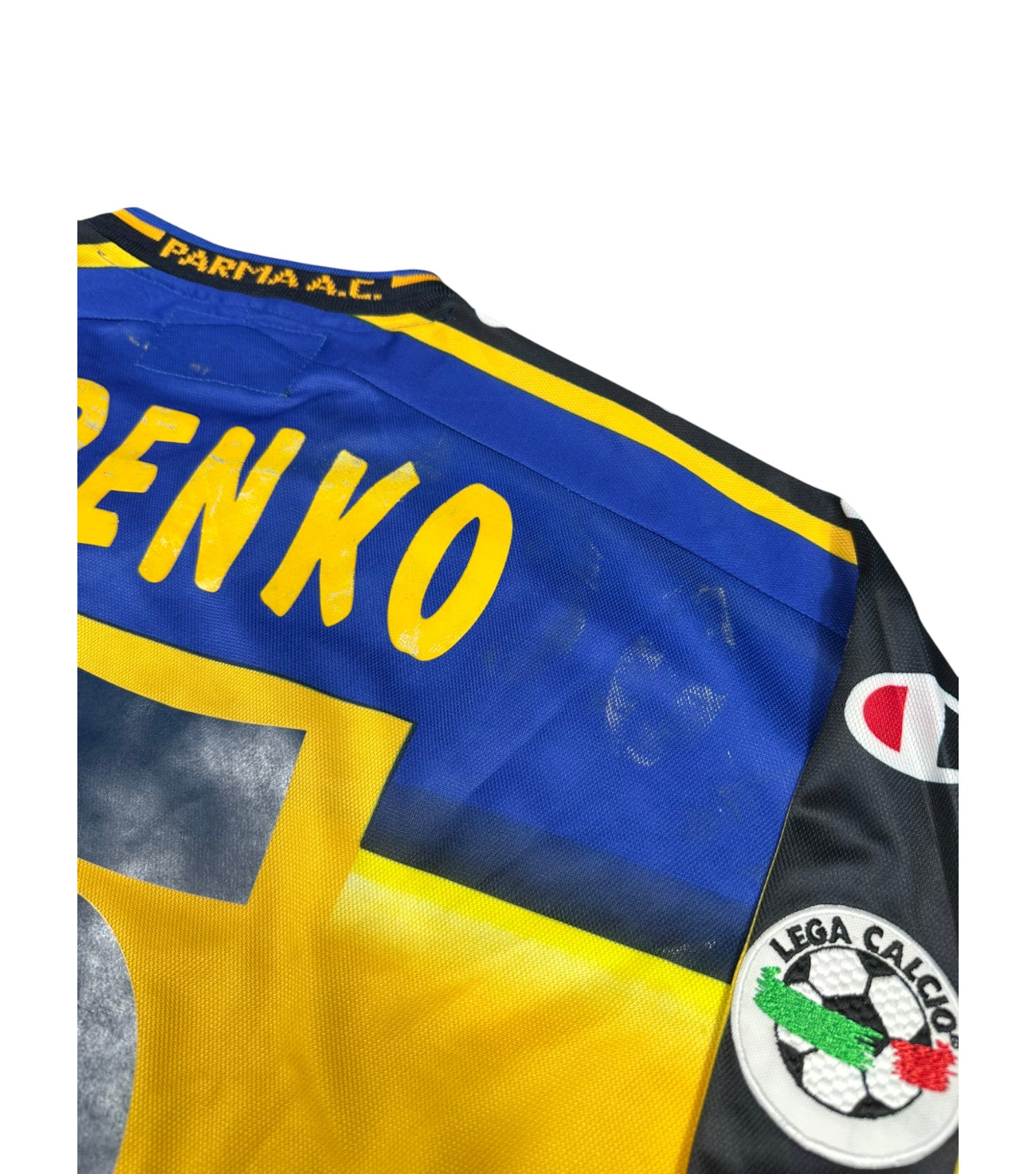 [SPIELVORBEREITET/GETRAGEN] Parma 2001-02 "Gurenko" Heim Trikot XL champion