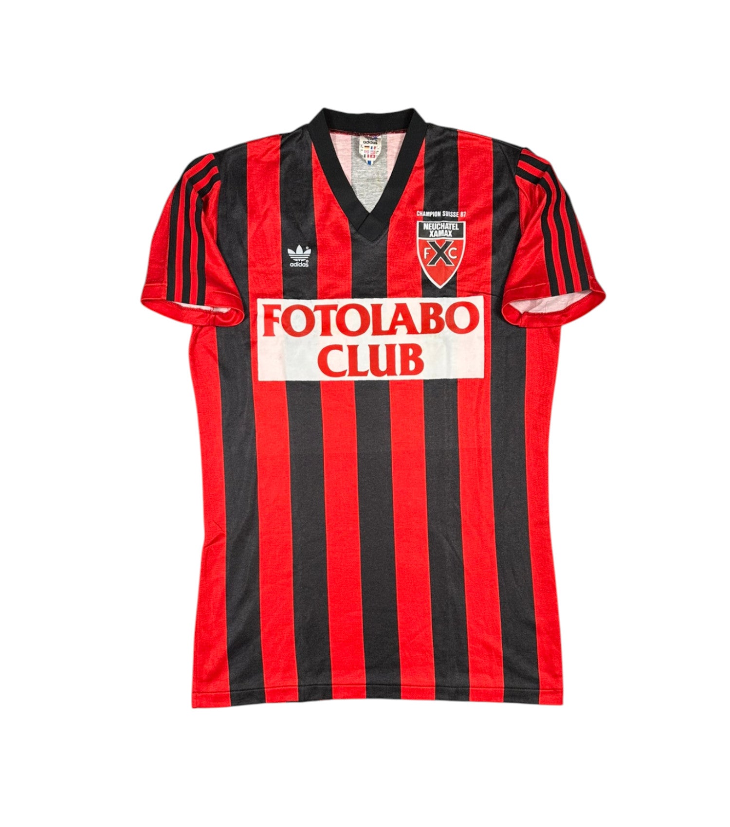 Neuchatel Xamax 1987-88 "Nr.6" Heim Trikot L adidas *Spielertrikot*