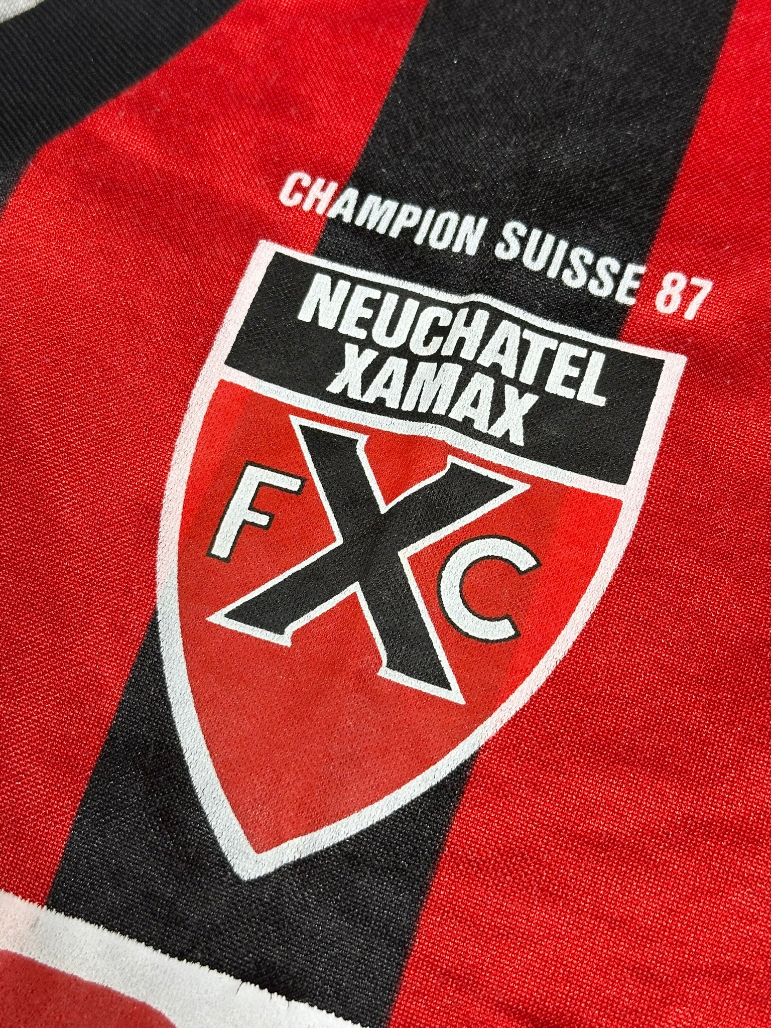 Neuchatel Xamax 1987-88 "Nr.6" Heim Trikot L adidas *Spielertrikot*