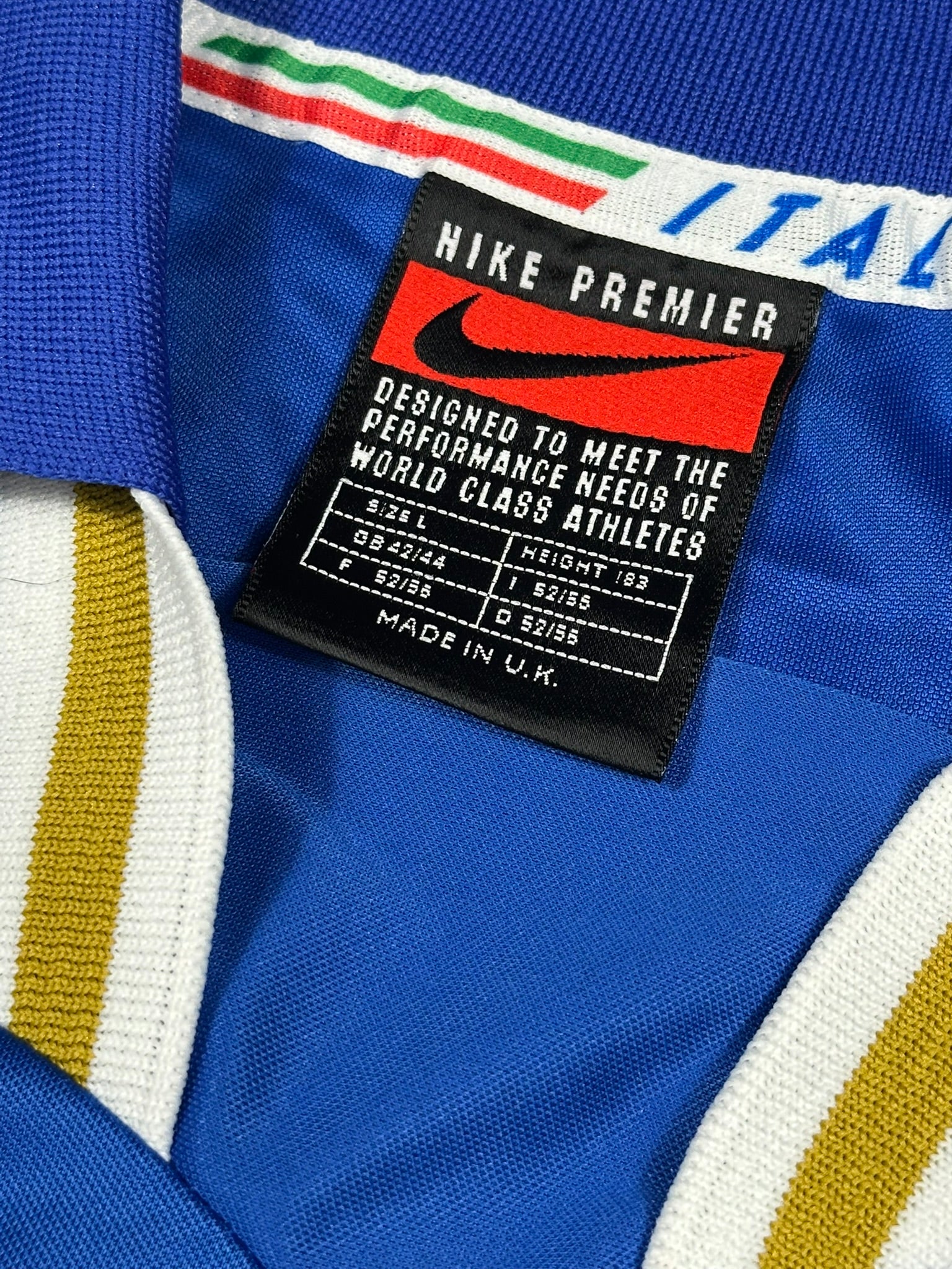 Italien 1996 "Baggio" Heim Trikot L nike