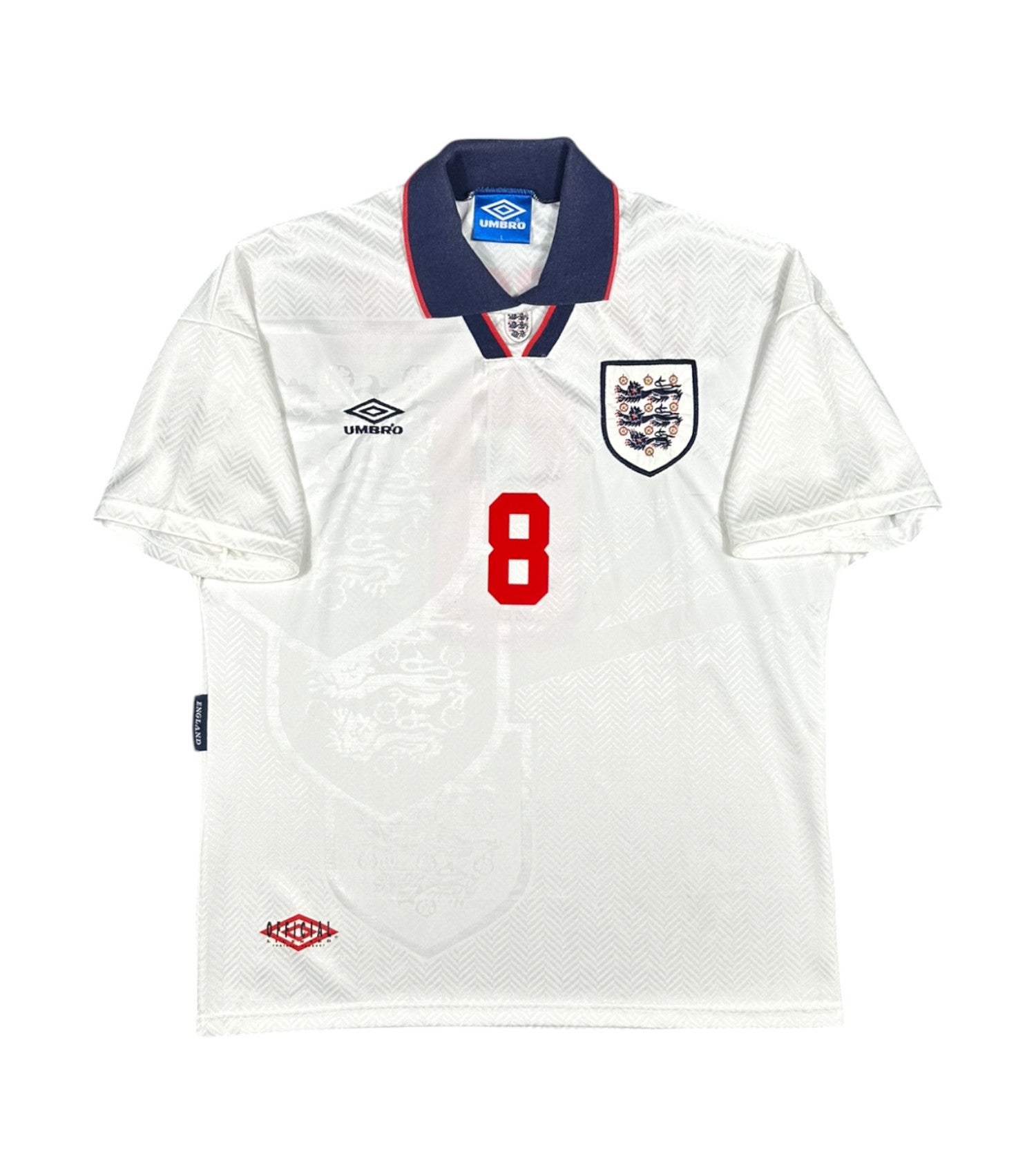 England 1994-96 "Gascoigne" Heim Trikot L umbro