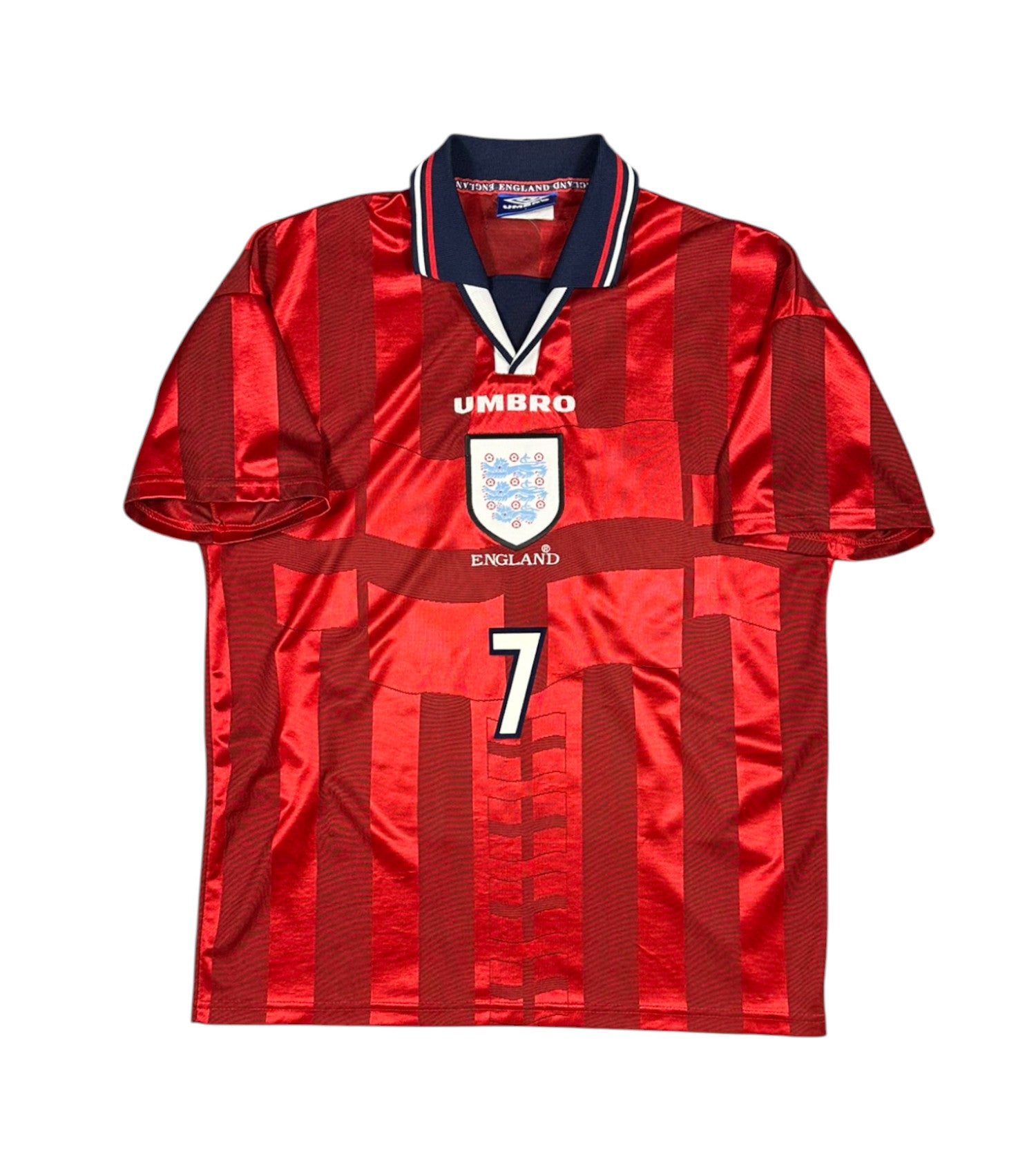 England 1998-00 "Beckham" Auswärts Trikot L umbro