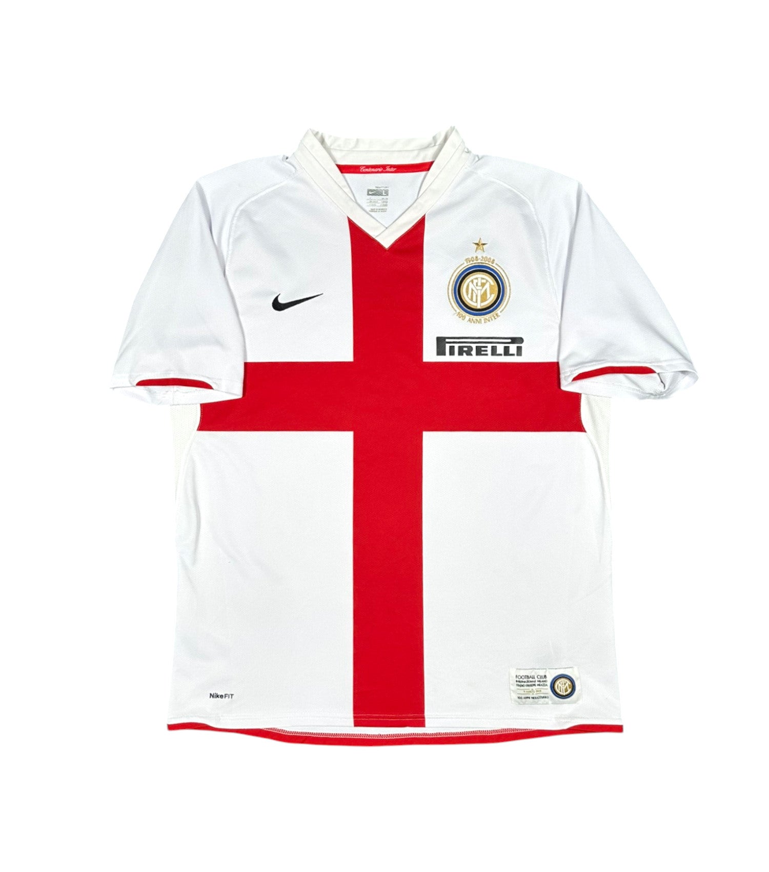 Inter Mailand 2007-08 Auswärts Trikot L nike *100 Jahre*