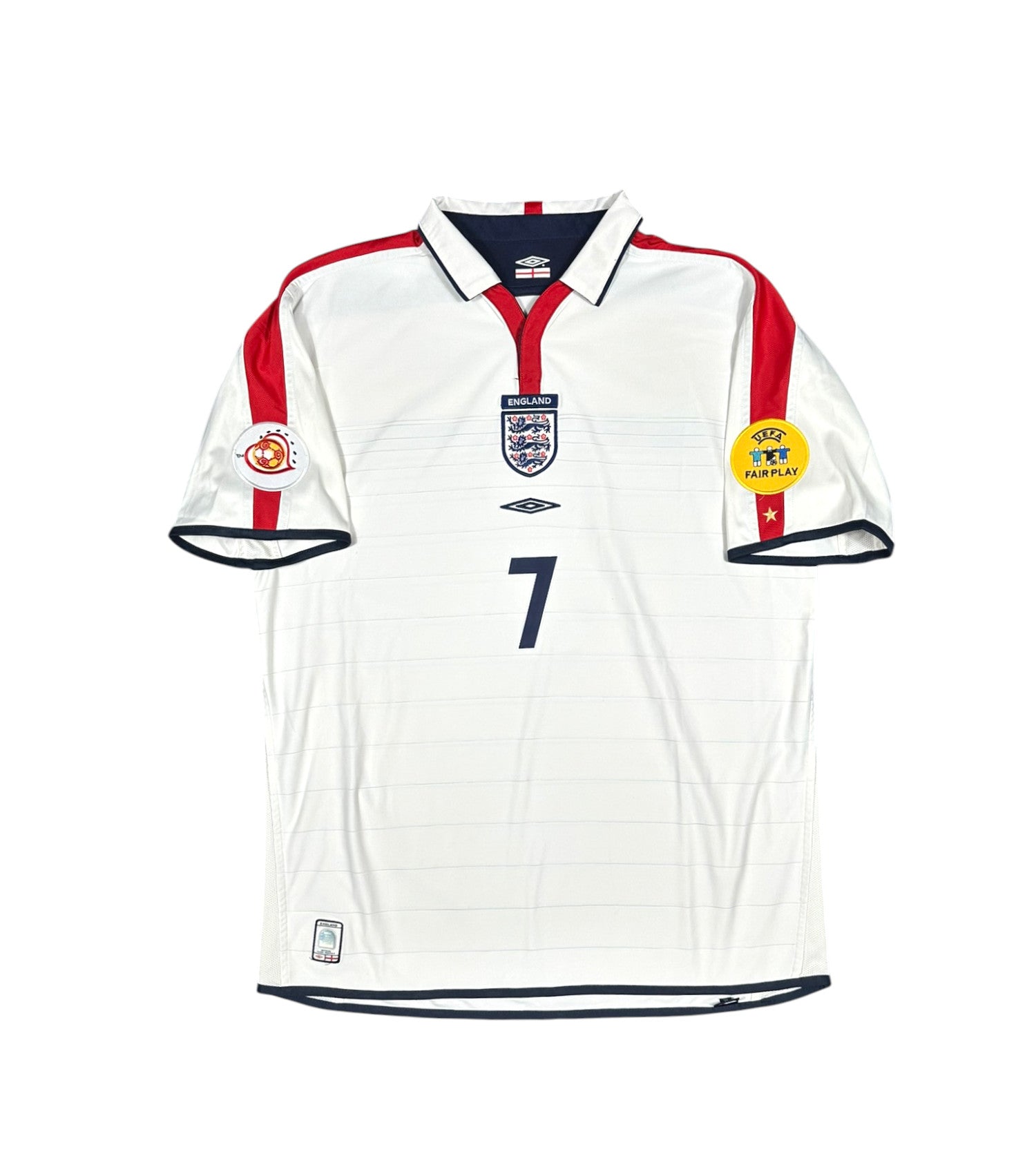 England 2004-06 "Beckham" Heim Trikot XL umbro