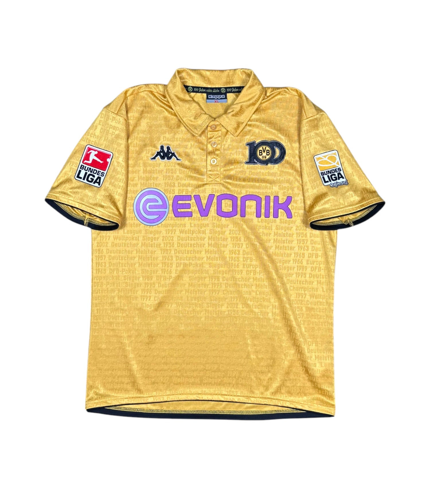 Borussia Dortmund 2009-10 "Dede" *100 Jahre Trikot* XL (M/L fit) kappa BVB