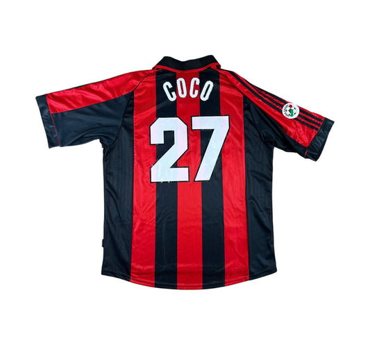 AC Mailand 1998-99 "Coco" Heim Trikot XL adidas *Spielertrikot*